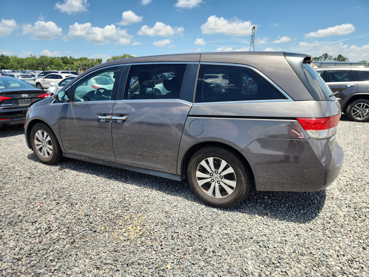 2015 Honda Odyssey Exl Brown vin: 5FNRL5H66FB106113