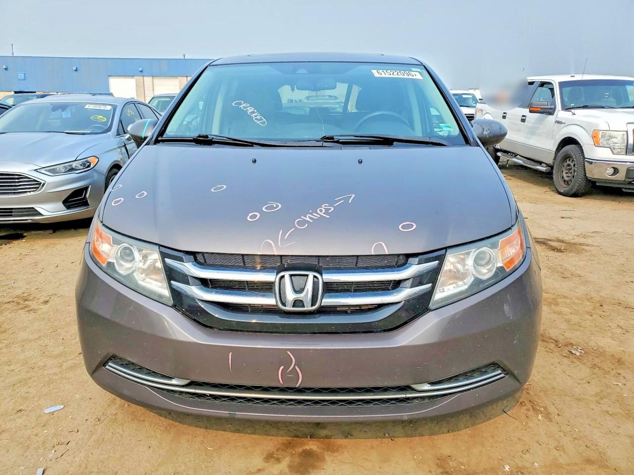 2015 Honda Odyssey Exl Gray vin: 5FNRL5H66FB106239