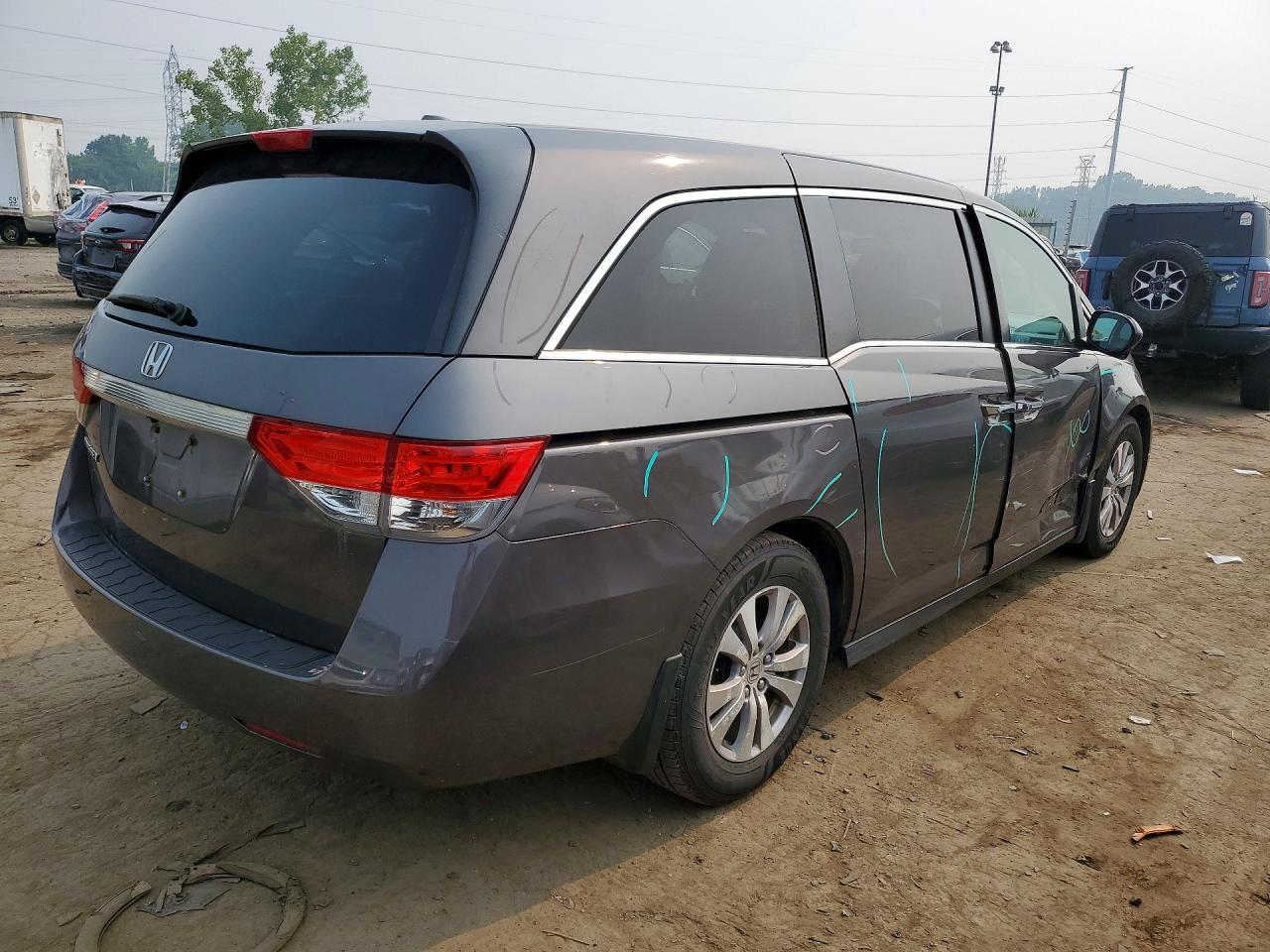 2015 Honda Odyssey Exl Gray vin: 5FNRL5H66FB106239