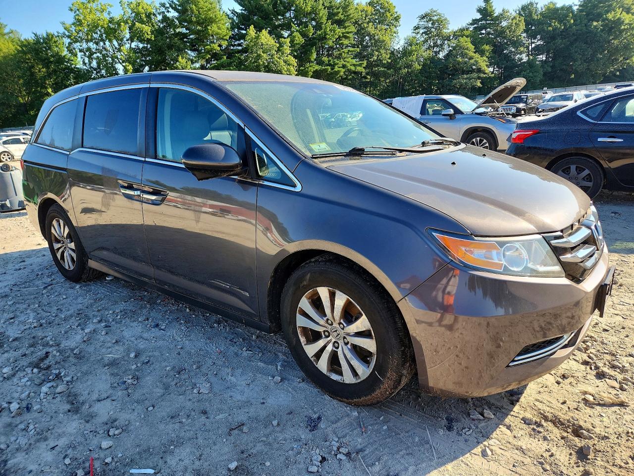 2015 Honda Odyssey Exl Gray vin: 5FNRL5H66FB109657