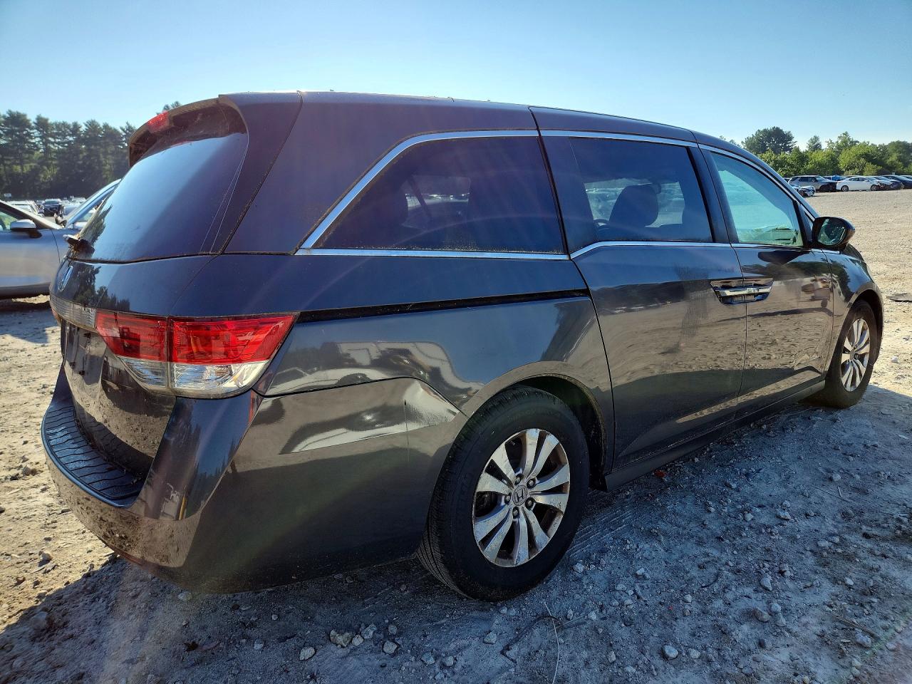 2015 Honda Odyssey Exl Gray vin: 5FNRL5H66FB109657