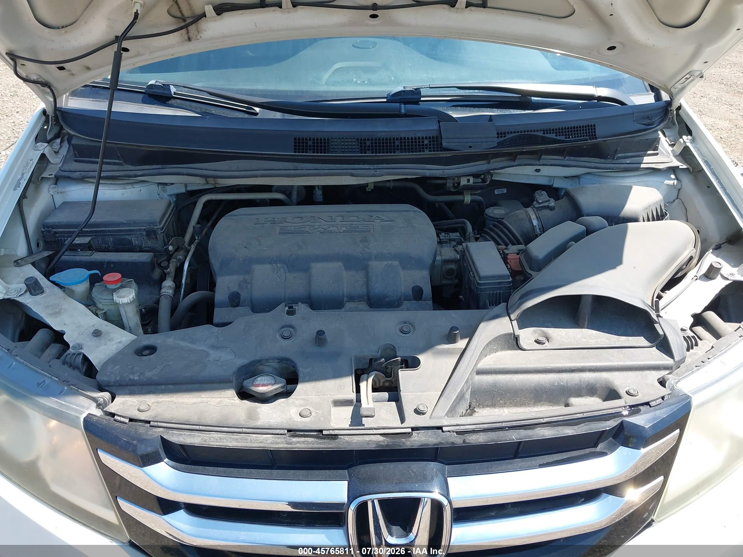 2015 Honda Odyssey Ex-l White vin: 5FNRL5H66FB110548