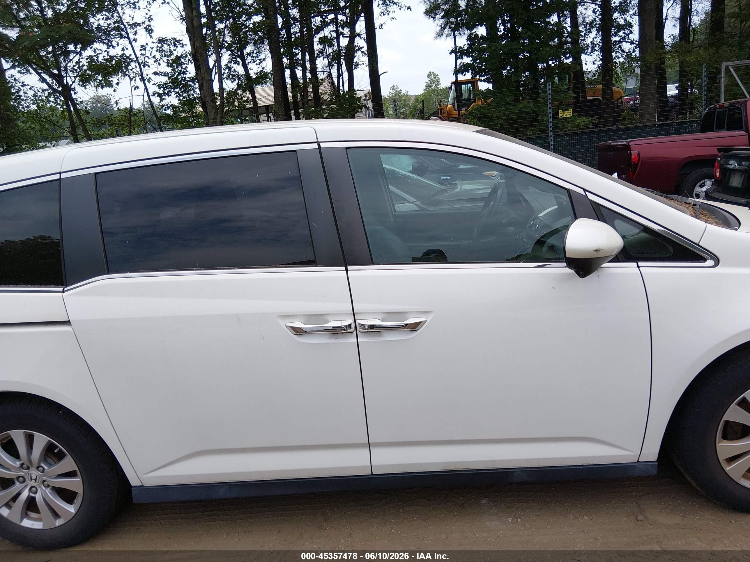 2015 Honda Odyssey Ex-l Белый vin: 5FNRL5H66FB111148