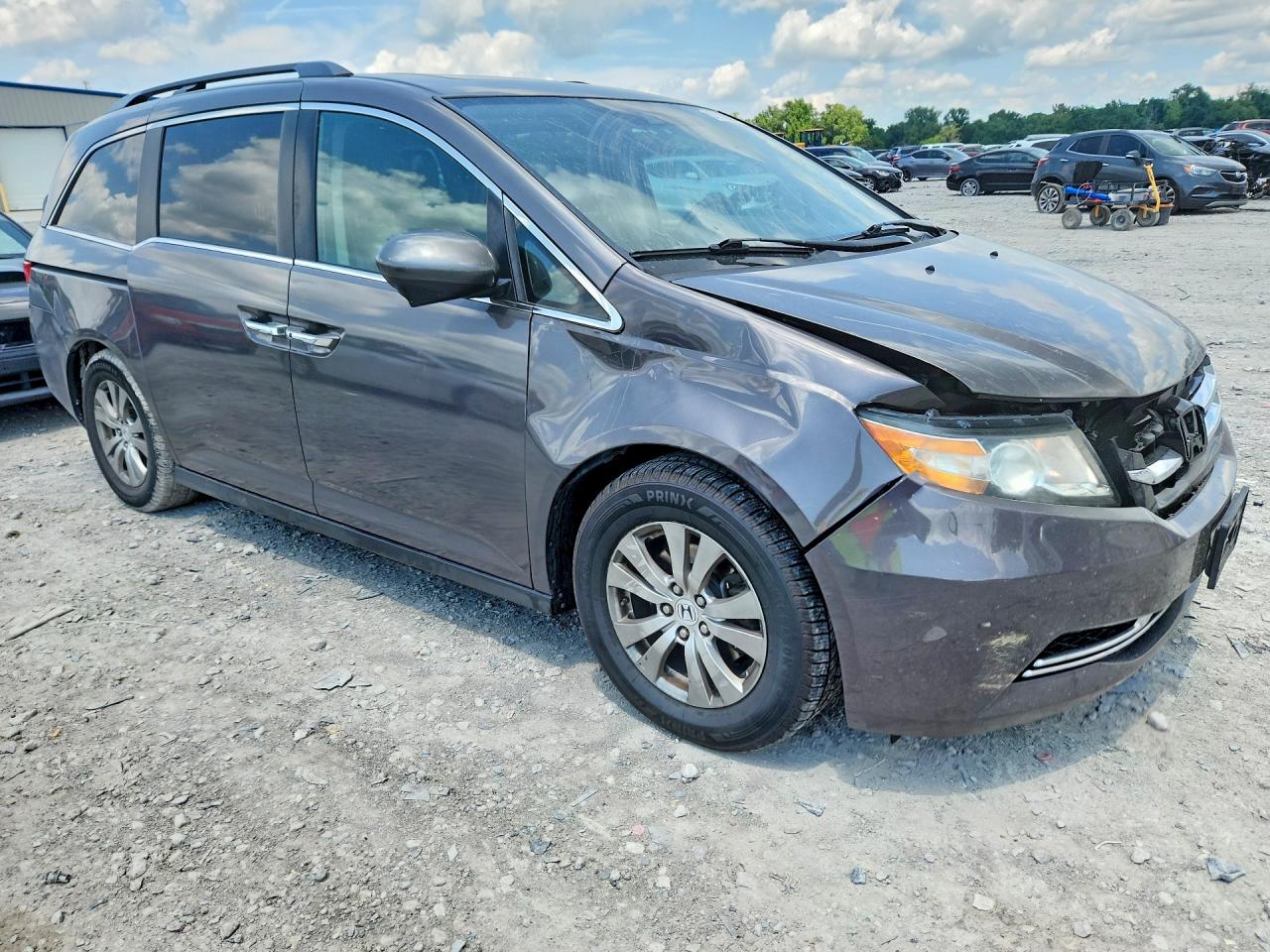 2015 Honda Odyssey Exl Gray vin: 5FNRL5H66FB118553