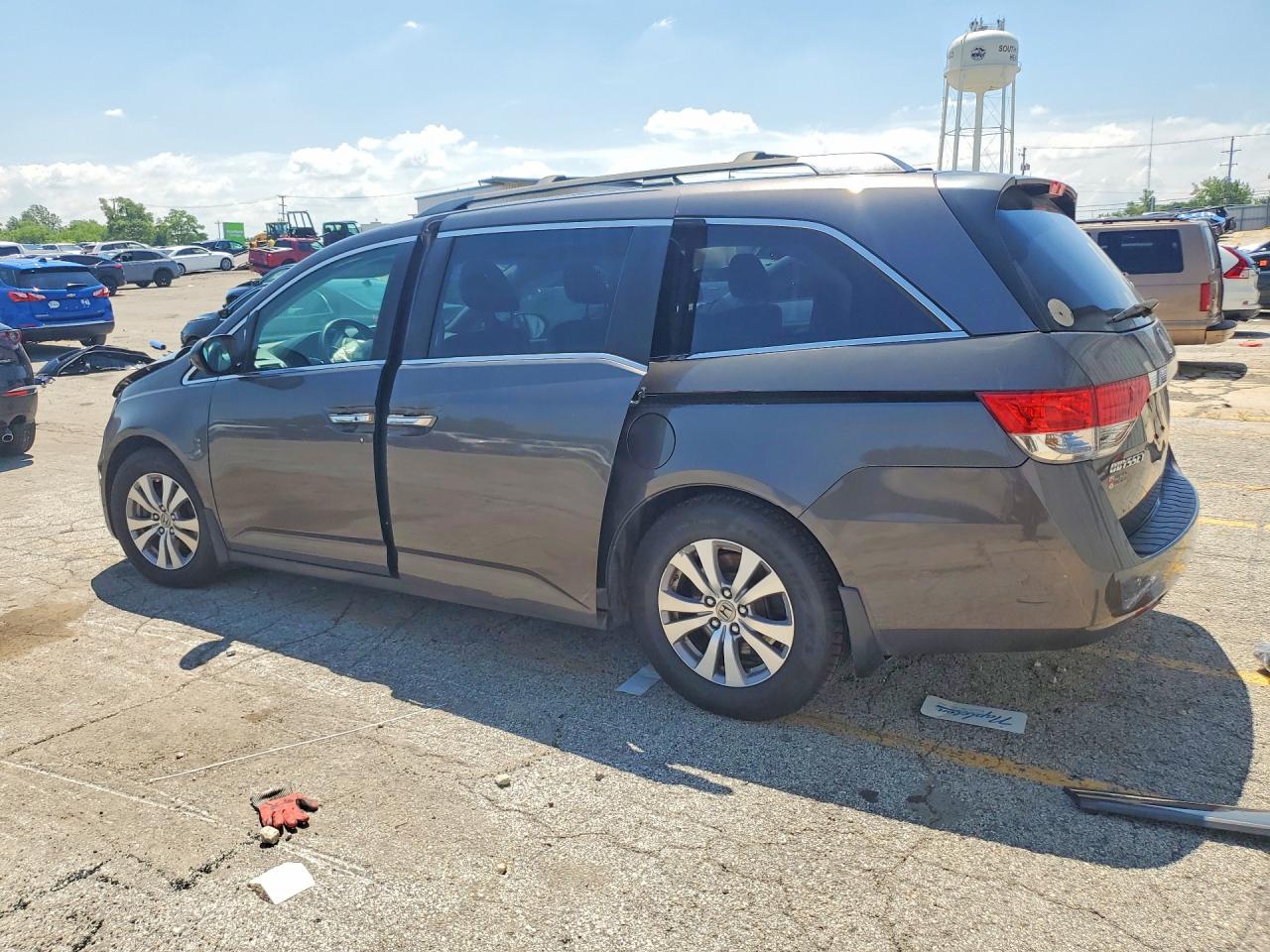 2015 Honda Odyssey Exl Gray vin: 5FNRL5H66FB121775