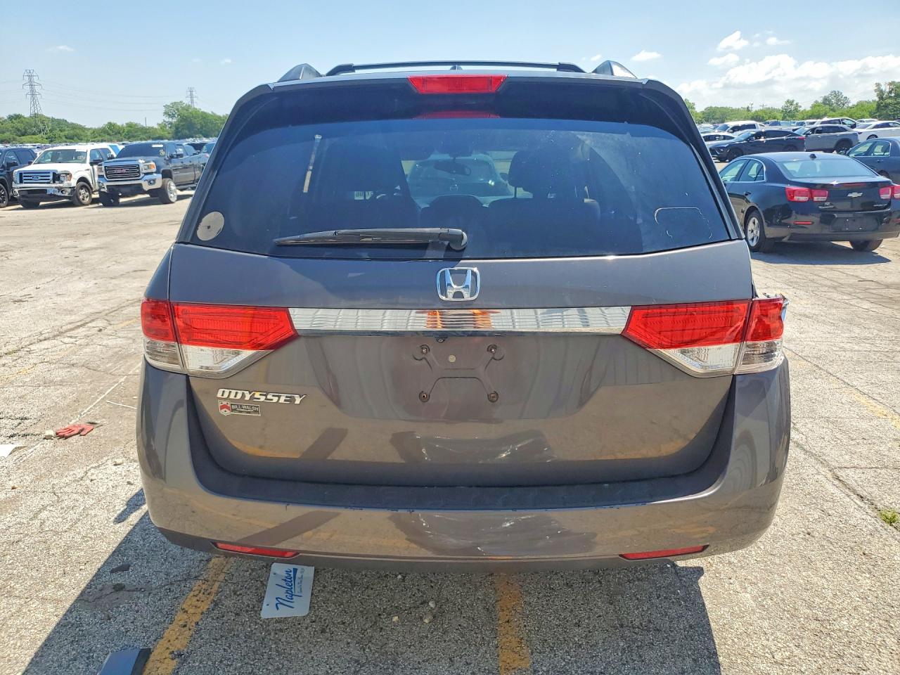 2015 Honda Odyssey Exl Gray vin: 5FNRL5H66FB121775