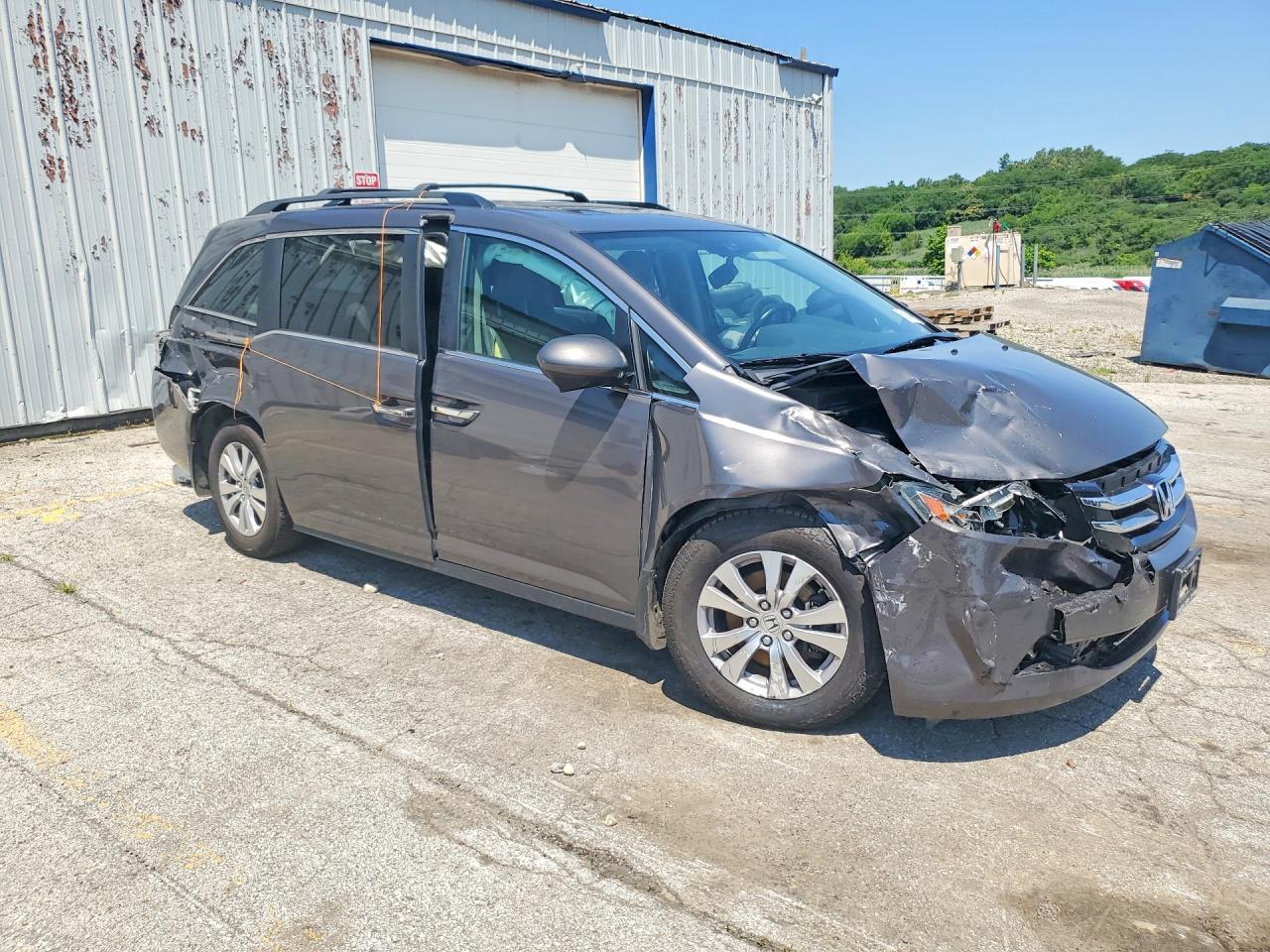 2015 Honda Odyssey Exl Gray vin: 5FNRL5H66FB121775