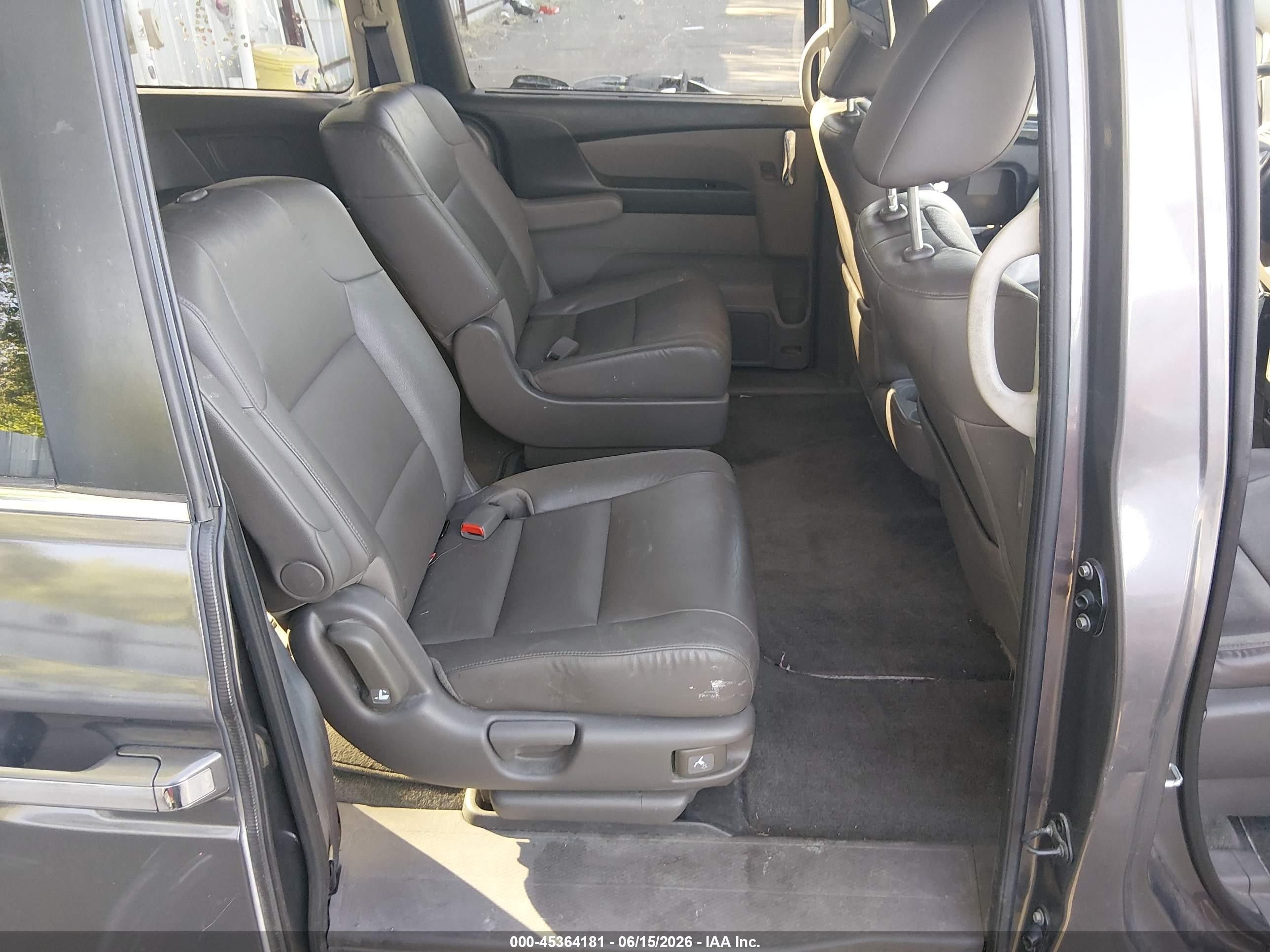 2015 Honda Odyssey Ex-l Gray vin: 5FNRL5H66FB129827