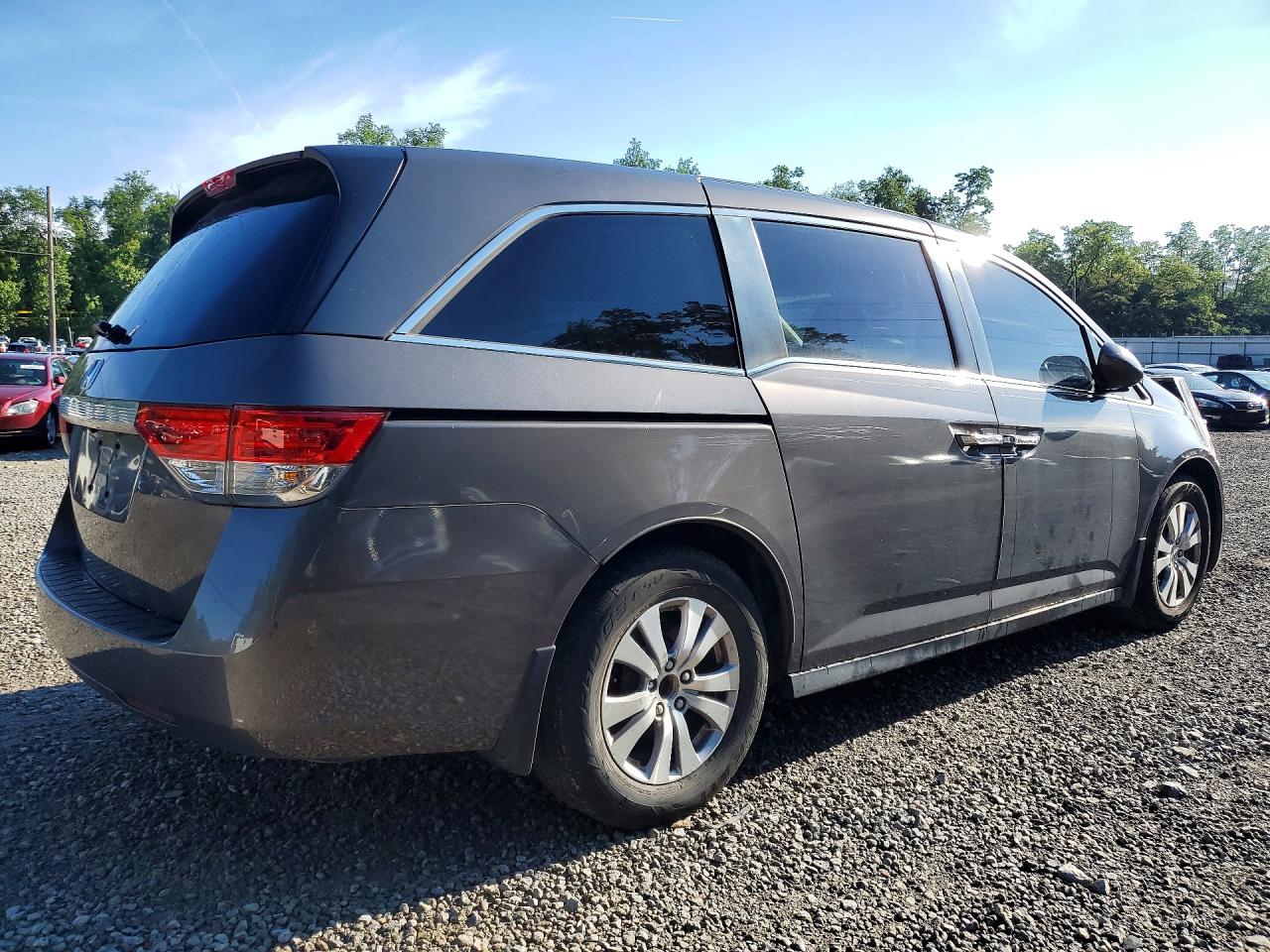 2015 Honda Odyssey Exl Gray vin: 5FNRL5H66FB131383