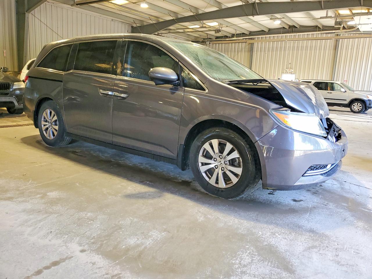 2015 Honda Odyssey Exl Gray vin: 5FNRL5H66FB131383