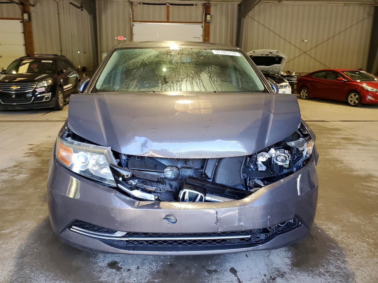 2015 Honda Odyssey Exl Gray vin: 5FNRL5H66FB131383