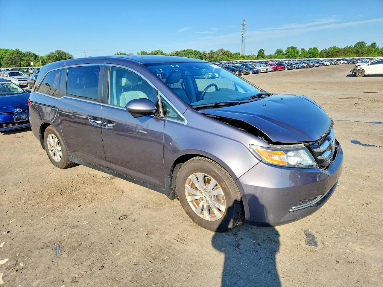 2016 Honda Odyssey Exl Gray vin: 5FNRL5H66GB019734
