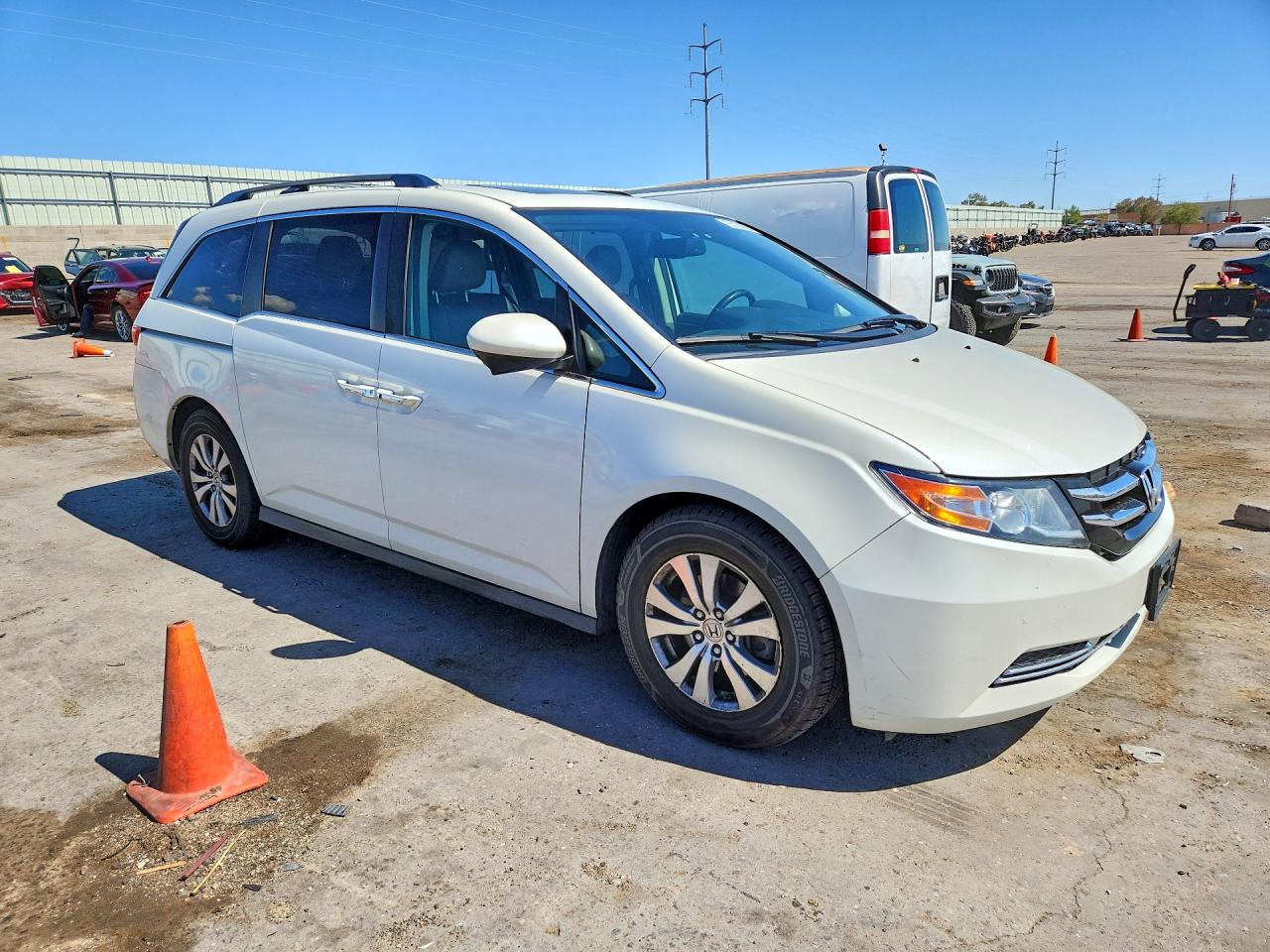 2016 Honda Odyssey Exl Белый vin: 5FNRL5H66GB065824
