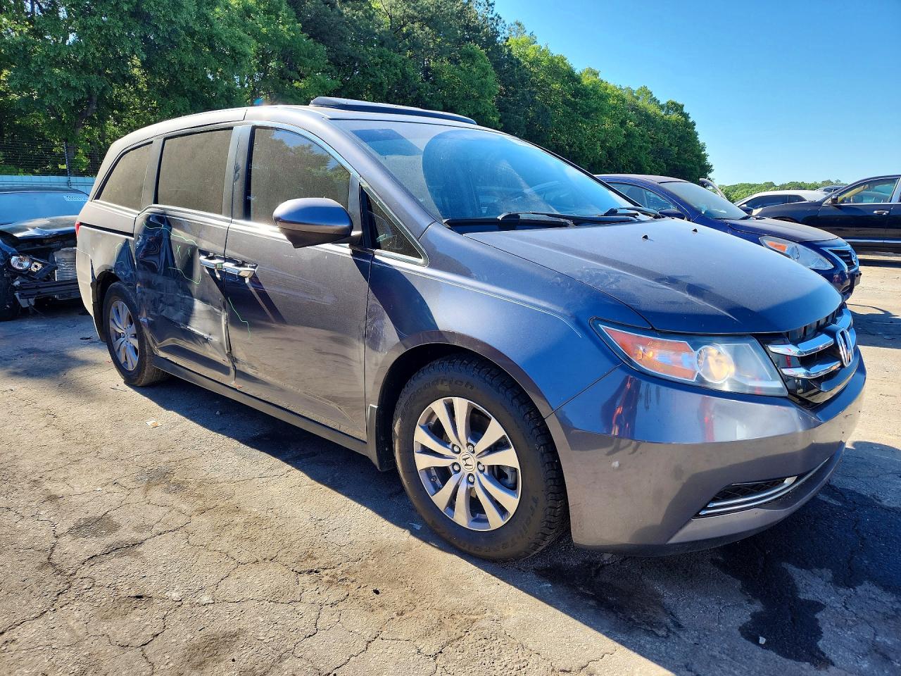 2016 Honda Odyssey Exl Серебряный vin: 5FNRL5H66GB106825