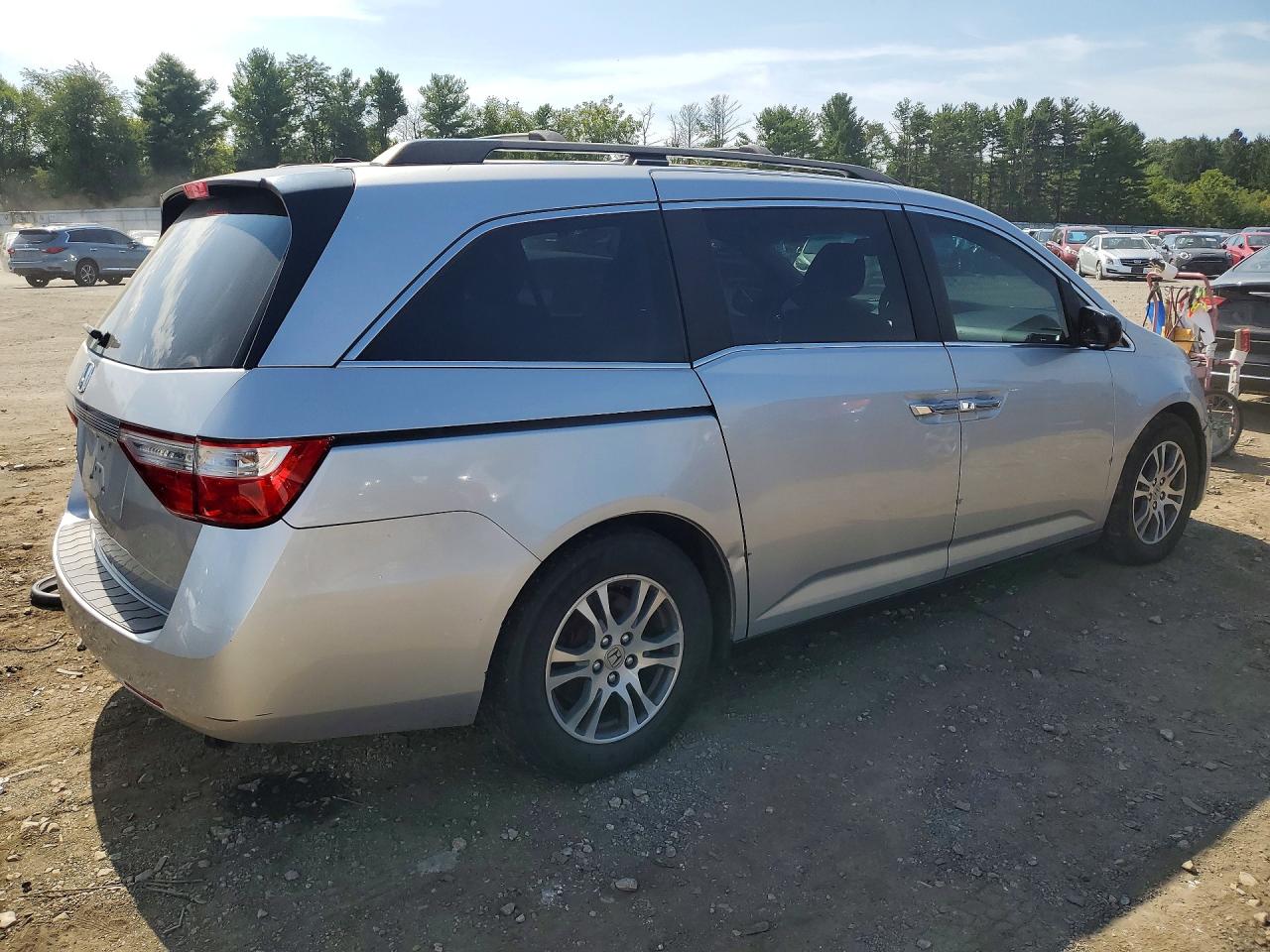2011 Honda Odyssey Exl Silver vin: 5FNRL5H67BB013949