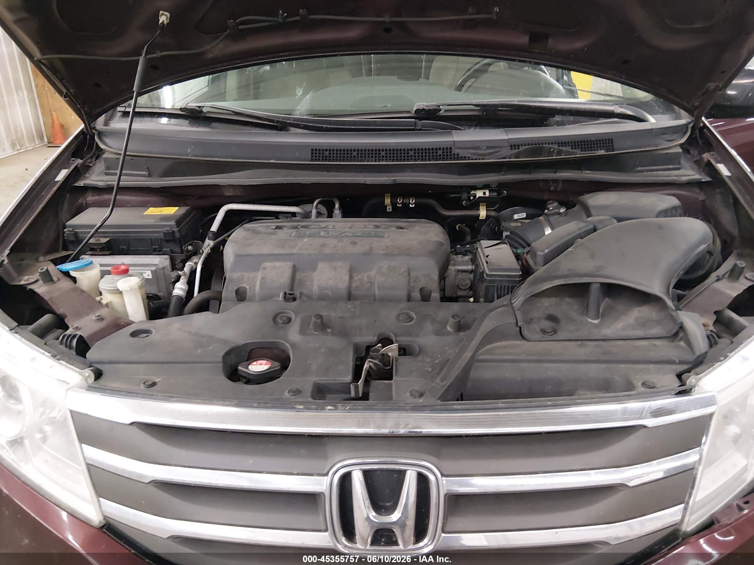 2011 Honda Odyssey Ex-l Maroon vin: 5FNRL5H67BB018312