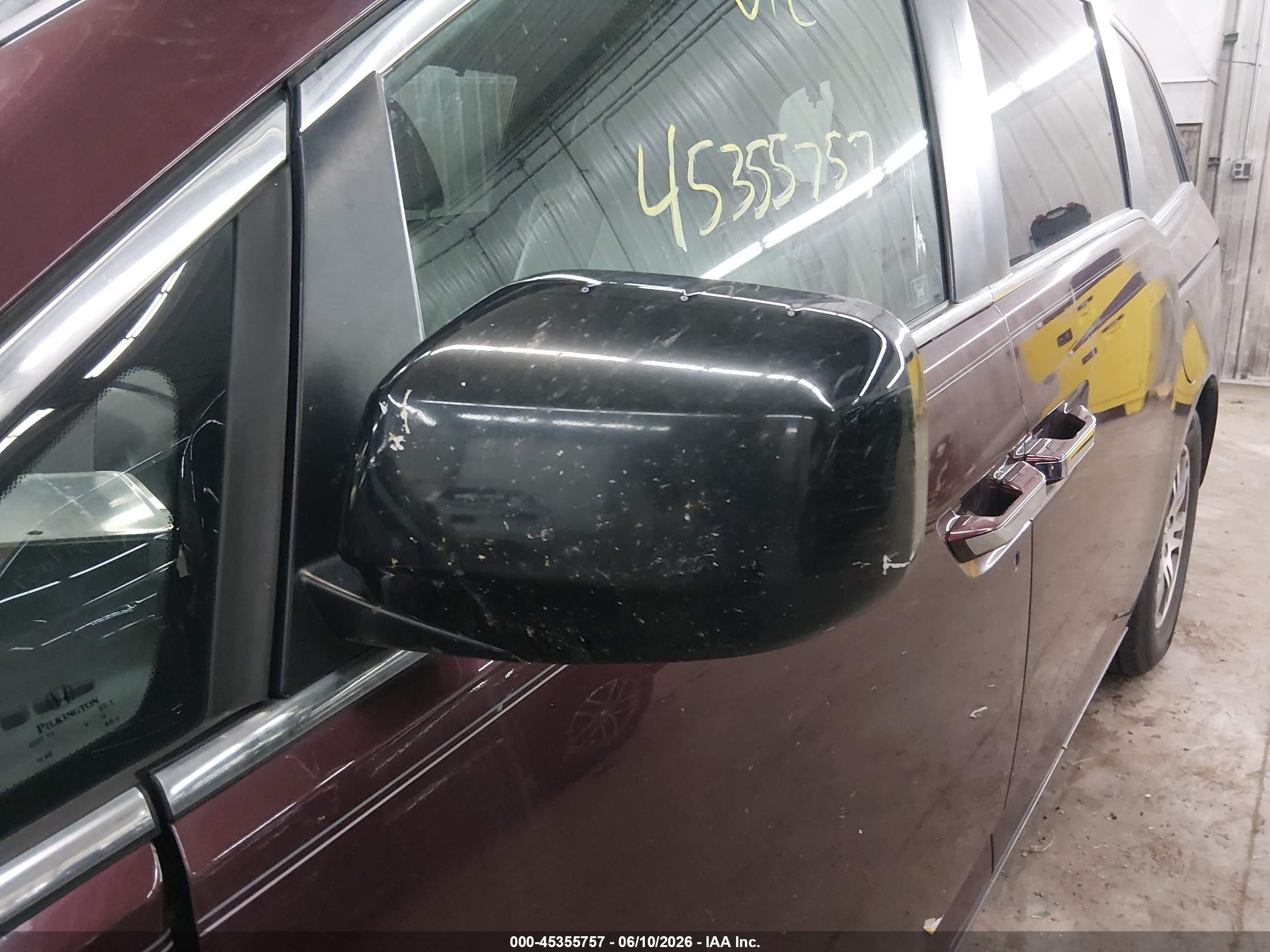 2011 Honda Odyssey Ex-l Maroon vin: 5FNRL5H67BB018312