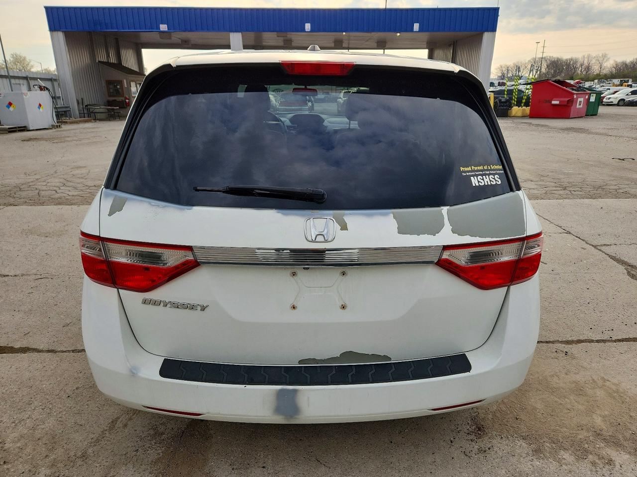 2011 Honda Odyssey Exl White vin: 5FNRL5H67BB019007