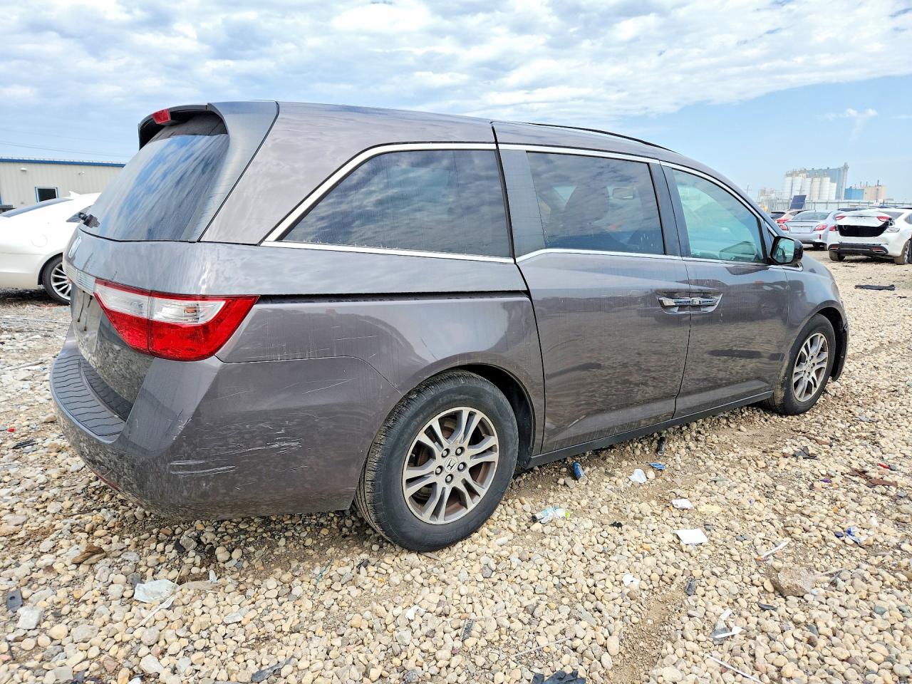 2011 Honda Odyssey Exl Gray vin: 5FNRL5H67BB032162