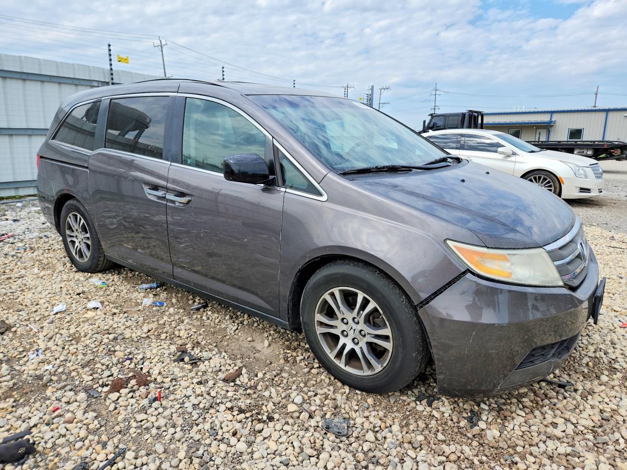 2011 Honda Odyssey Exl Gray vin: 5FNRL5H67BB032162