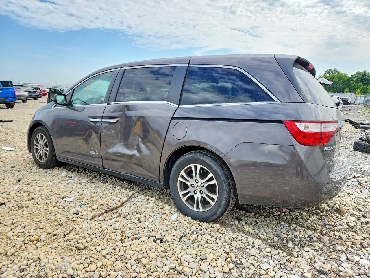 2011 Honda Odyssey Exl Gray vin: 5FNRL5H67BB032162