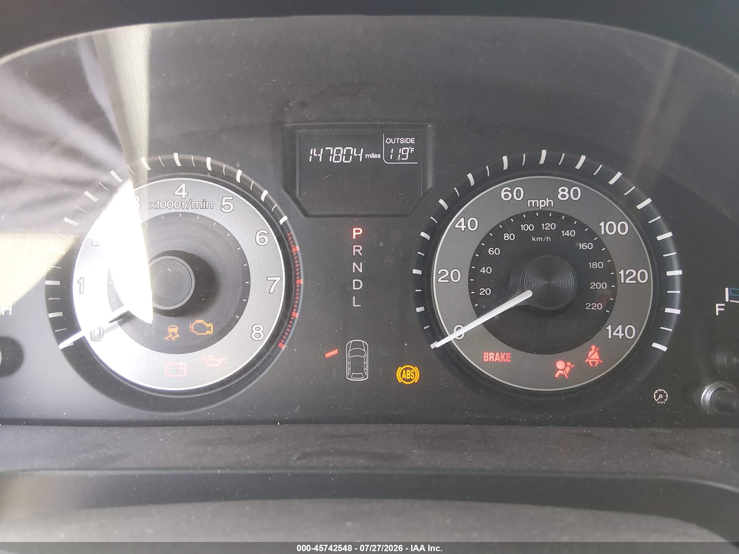 2011 Honda Odyssey Ex-l Бордовый vin: 5FNRL5H67BB033134