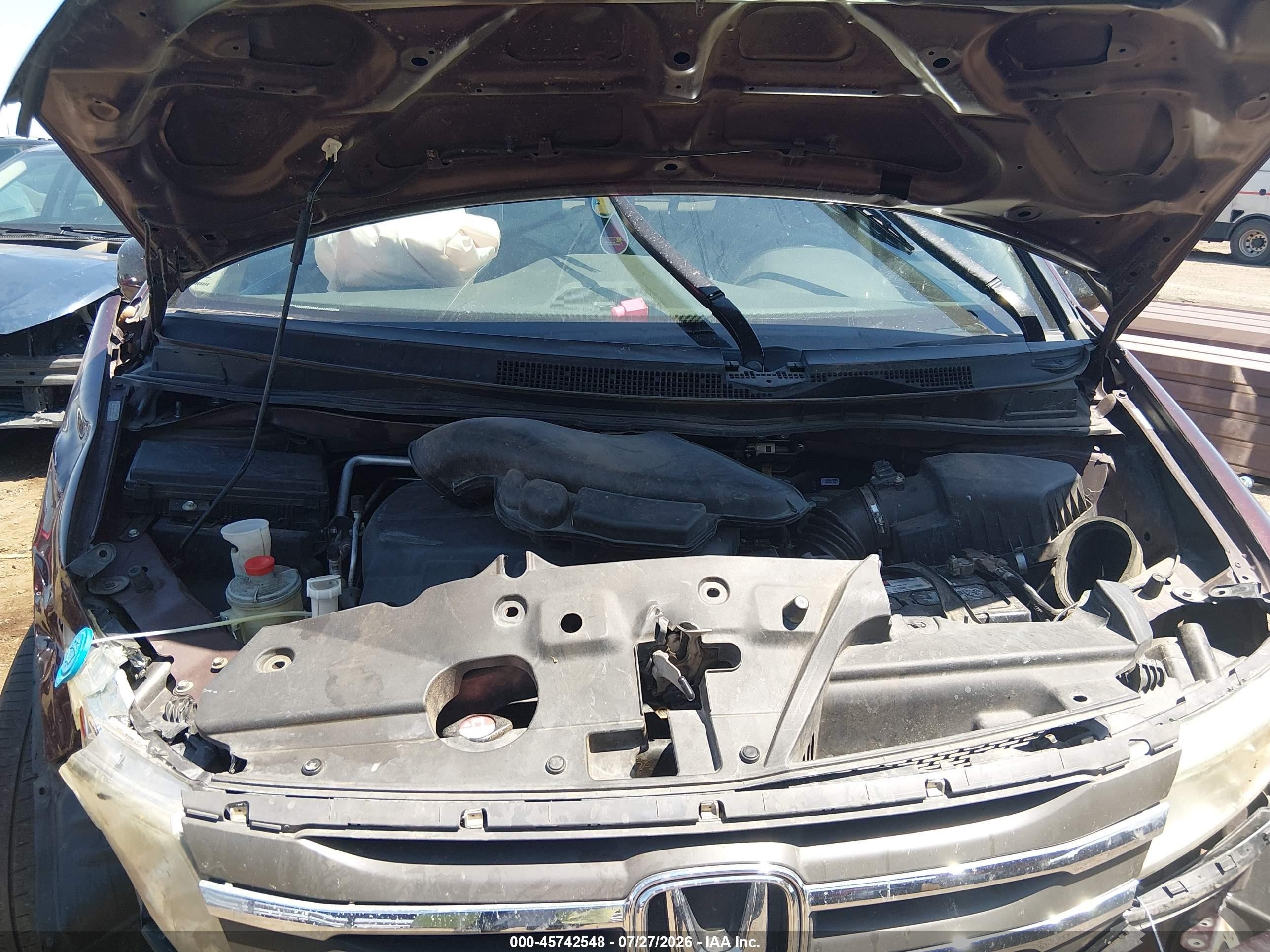 2011 Honda Odyssey Ex-l Бордовый vin: 5FNRL5H67BB033134