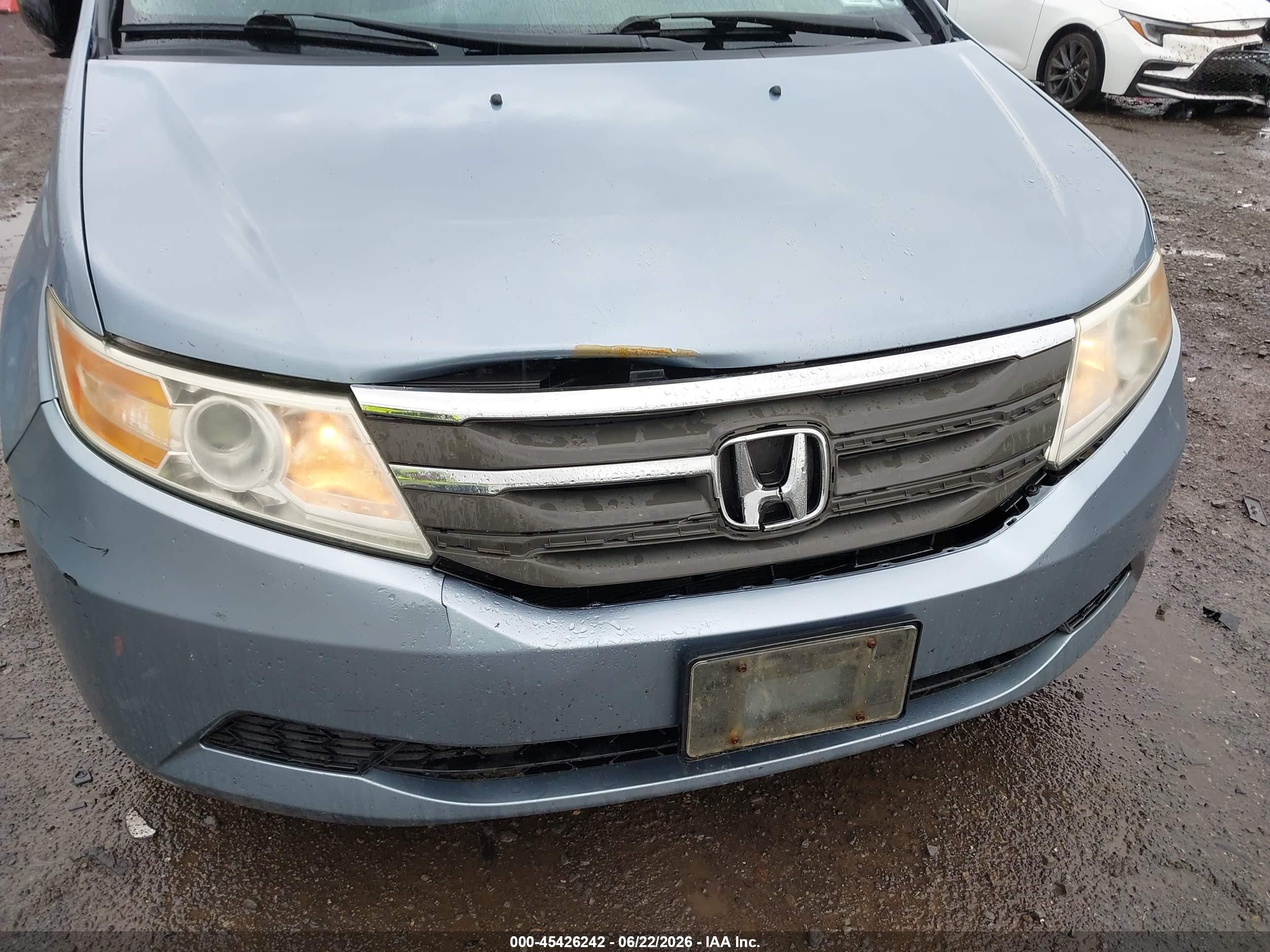 2011 Honda Odyssey Ex-l Синий vin: 5FNRL5H67BB033425