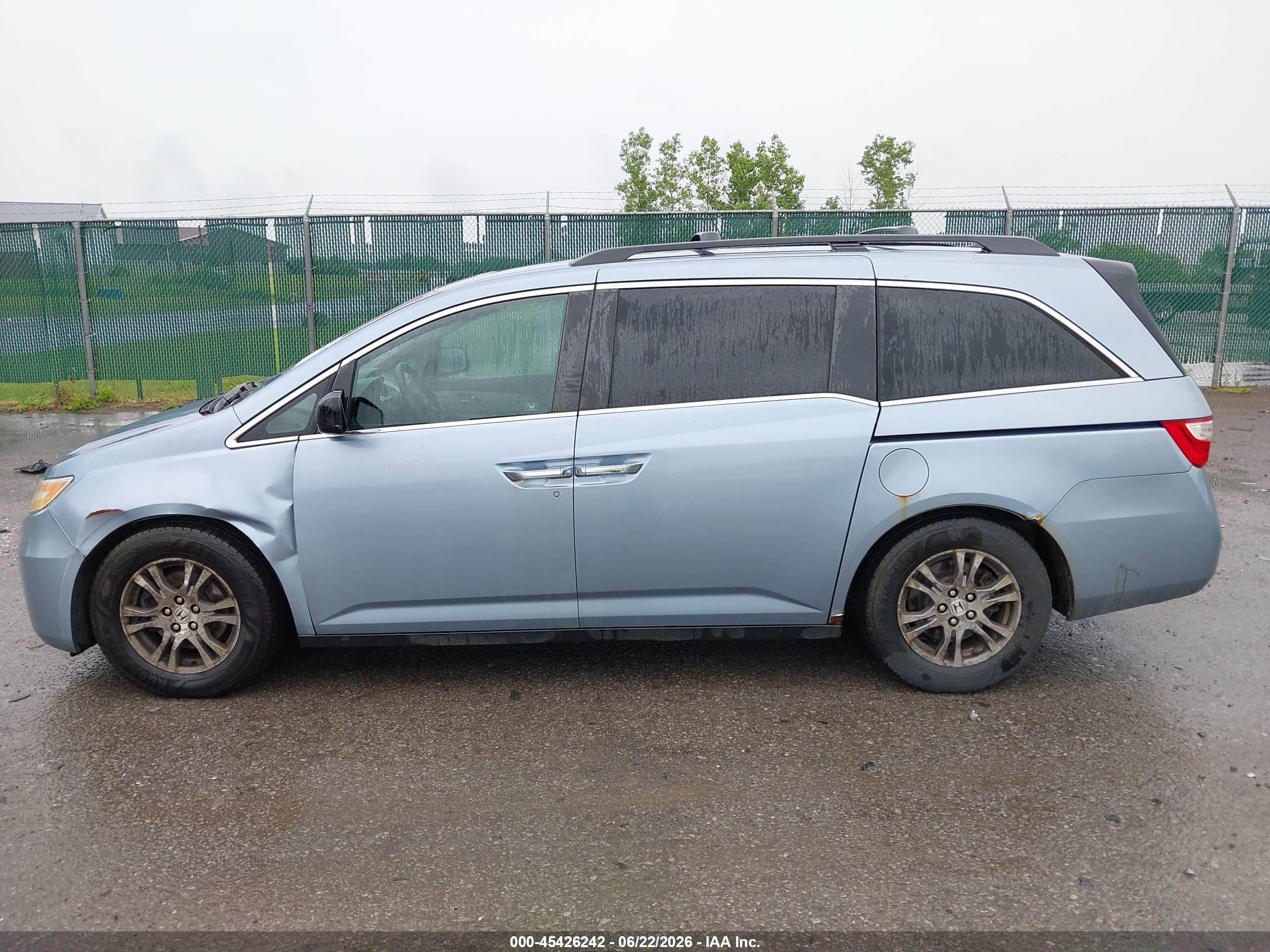2011 Honda Odyssey Ex-l Синий vin: 5FNRL5H67BB033425