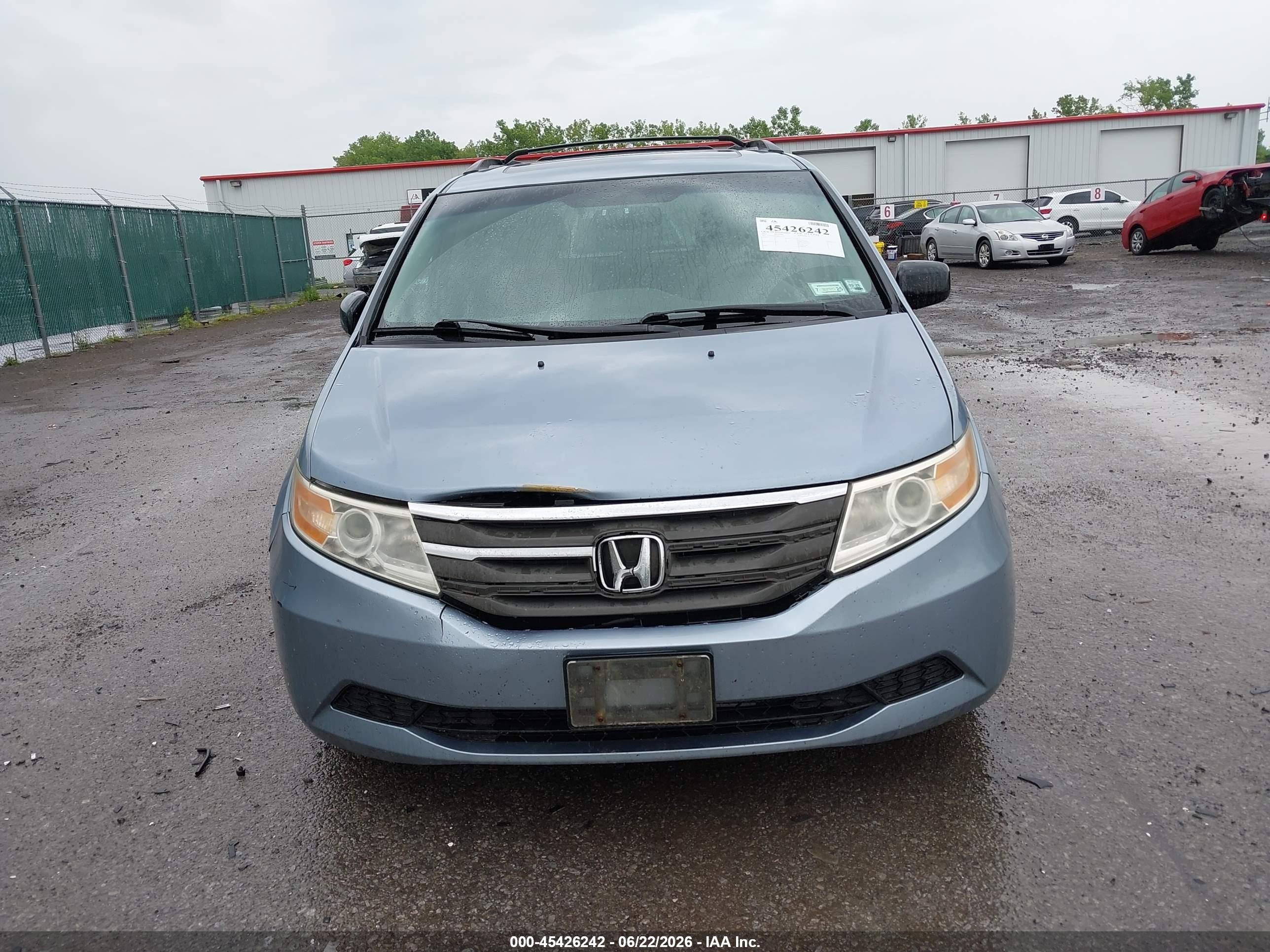 2011 Honda Odyssey Ex-l Синий vin: 5FNRL5H67BB033425