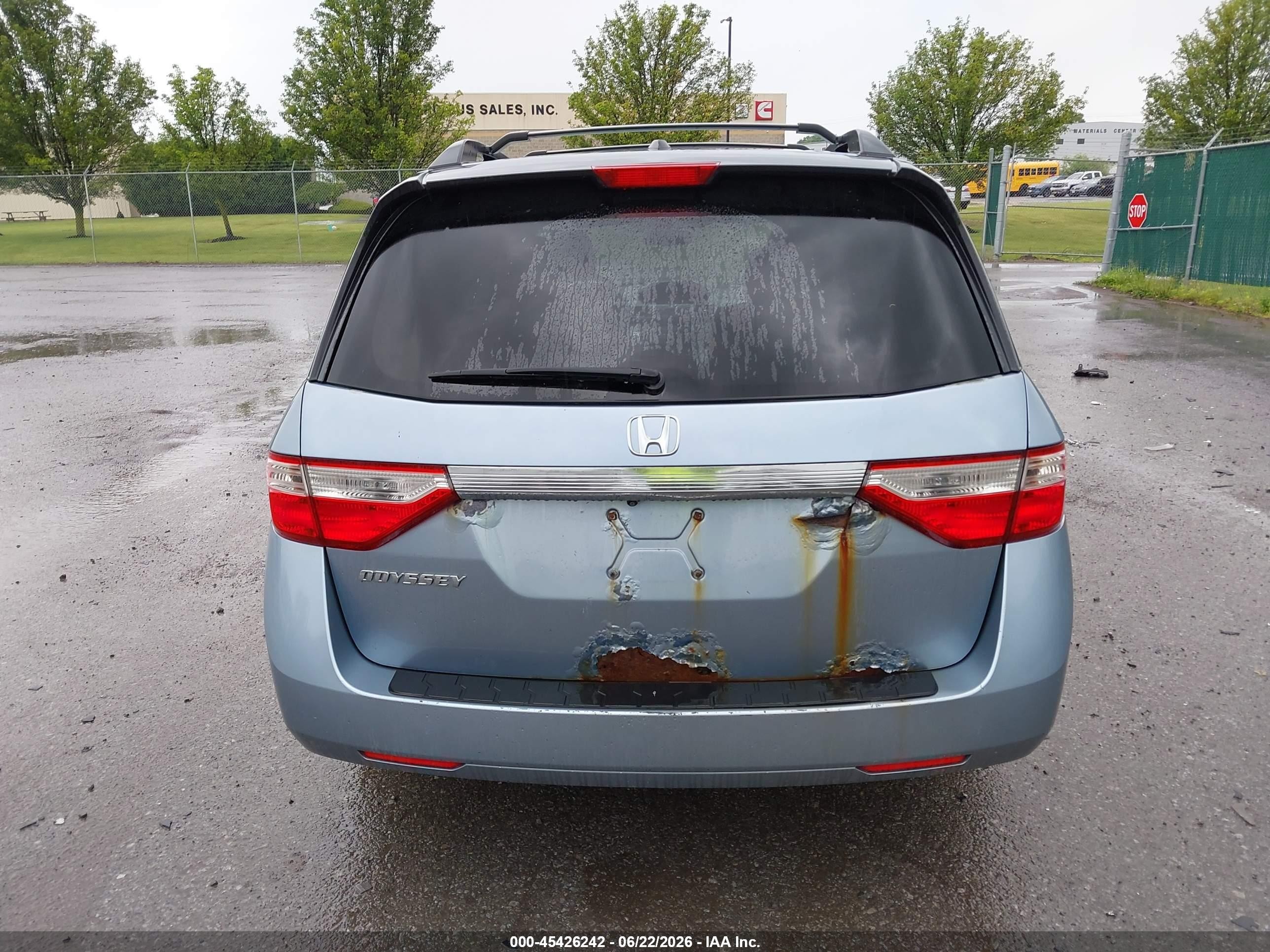 2011 Honda Odyssey Ex-l Синий vin: 5FNRL5H67BB033425