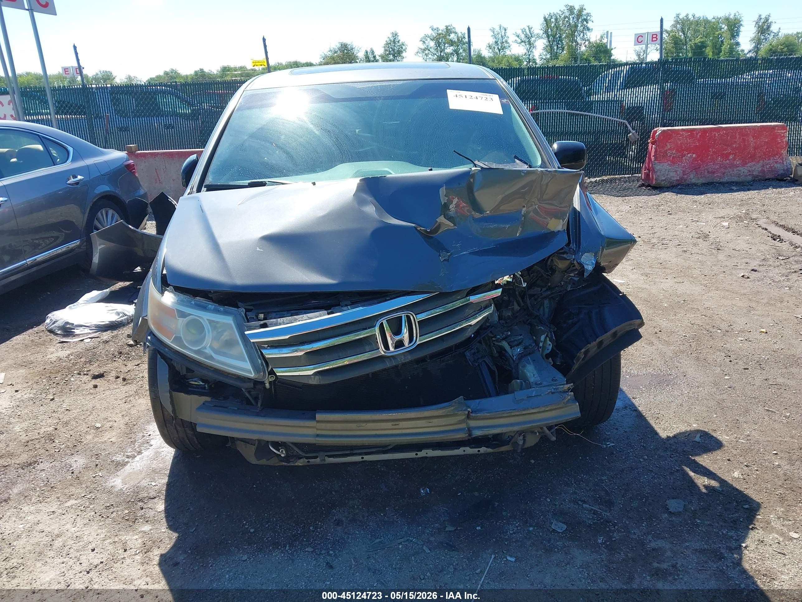 2011 Honda Odyssey Ex-l Gray vin: 5FNRL5H67BB038009
