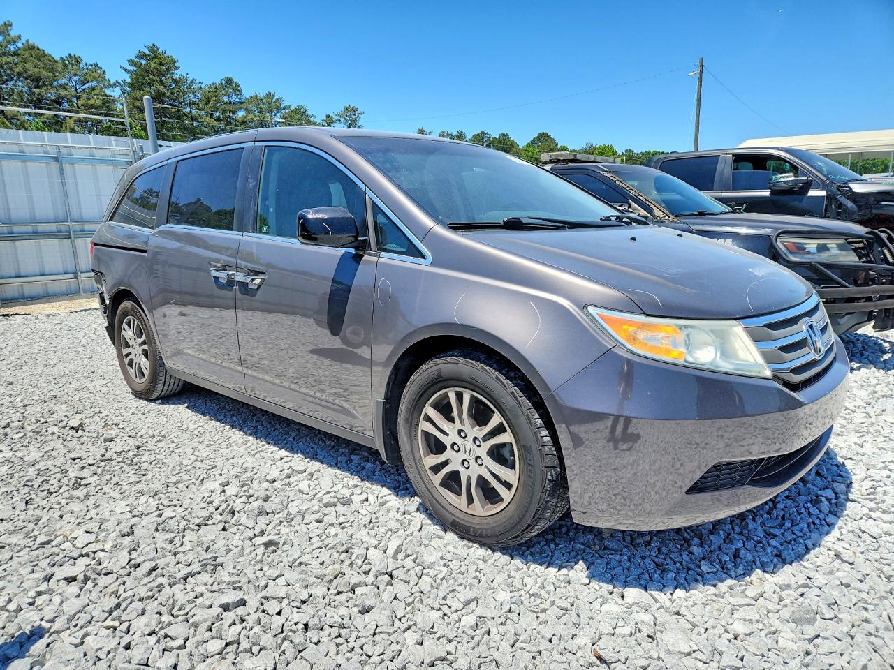 2011 Honda Odyssey Exl Gray vin: 5FNRL5H67BB056641