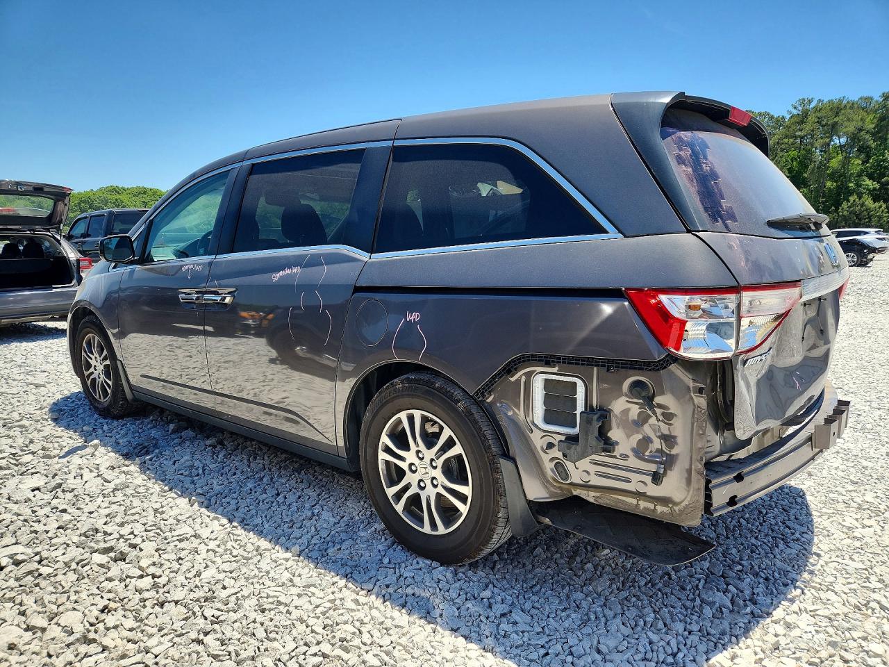 2011 Honda Odyssey Exl Gray vin: 5FNRL5H67BB056641
