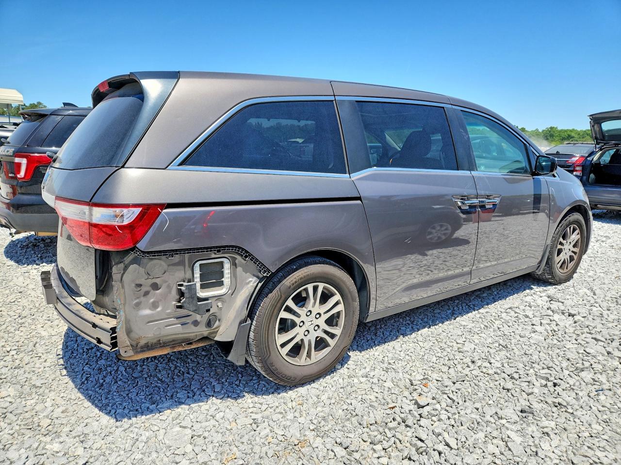 2011 Honda Odyssey Exl Gray vin: 5FNRL5H67BB056641