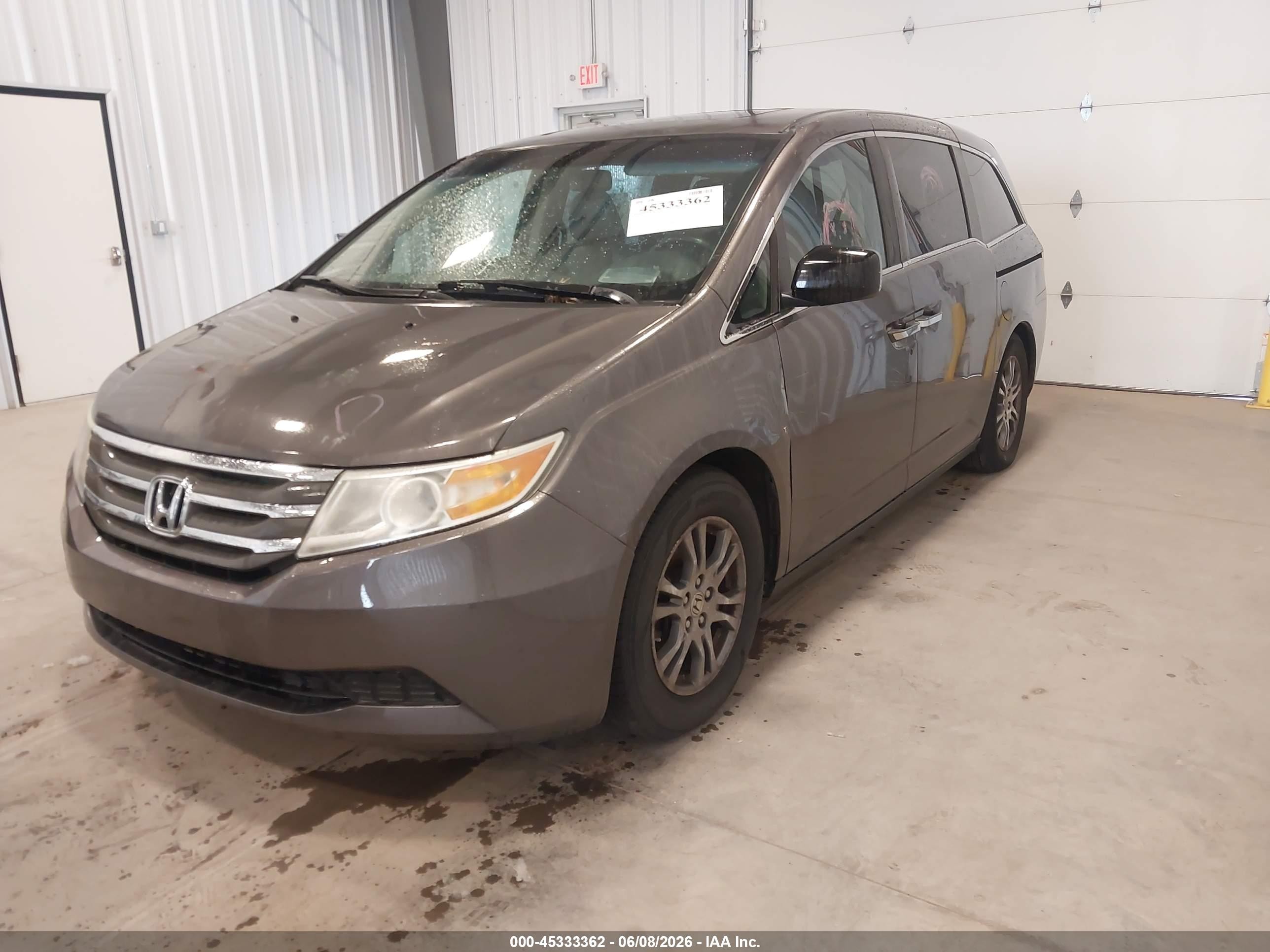 2011 Honda Odyssey Ex-l Серый vin: 5FNRL5H67BB060477