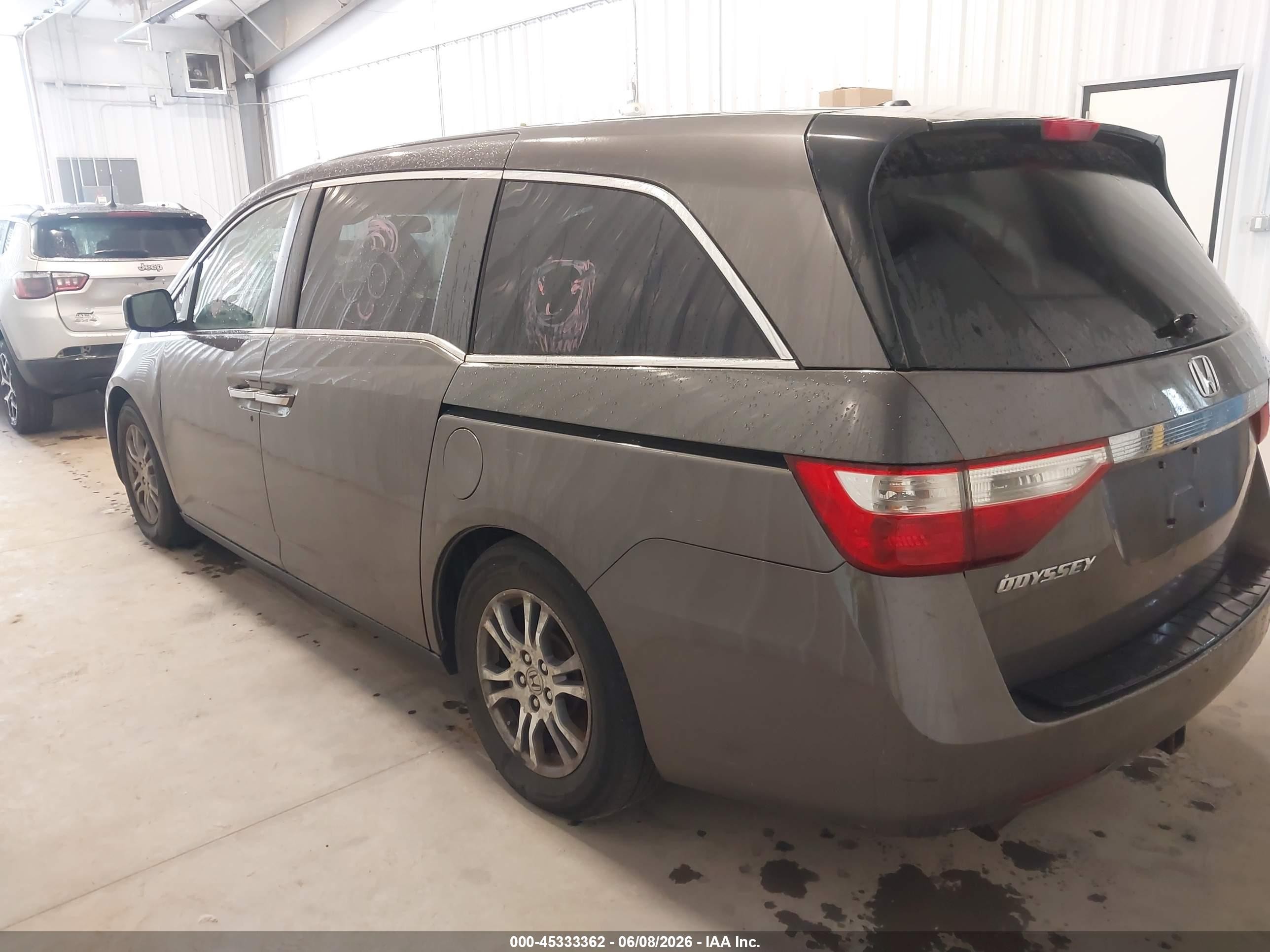 2011 Honda Odyssey Ex-l Серый vin: 5FNRL5H67BB060477