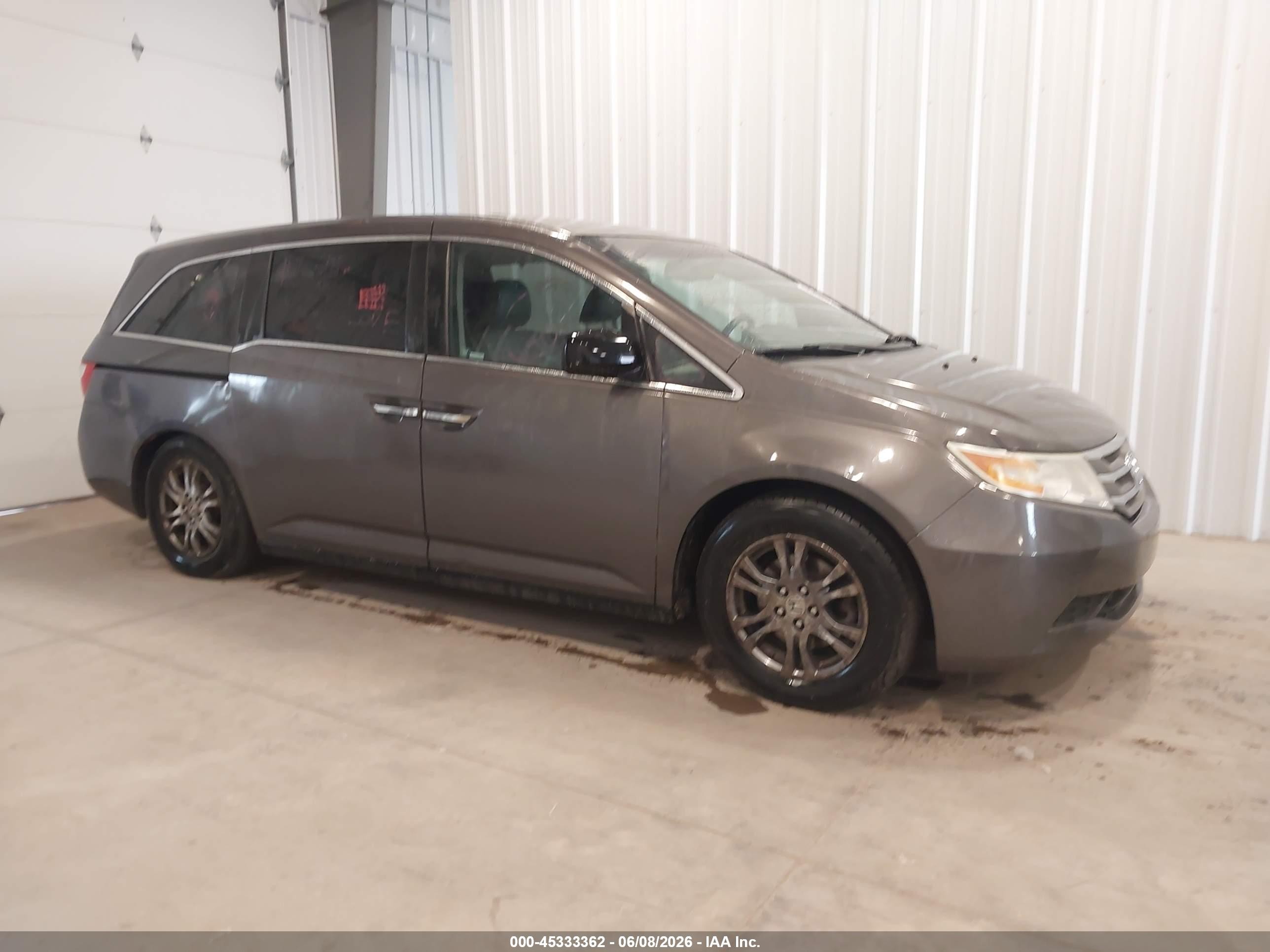 2011 Honda Odyssey Ex-l Серый vin: 5FNRL5H67BB060477
