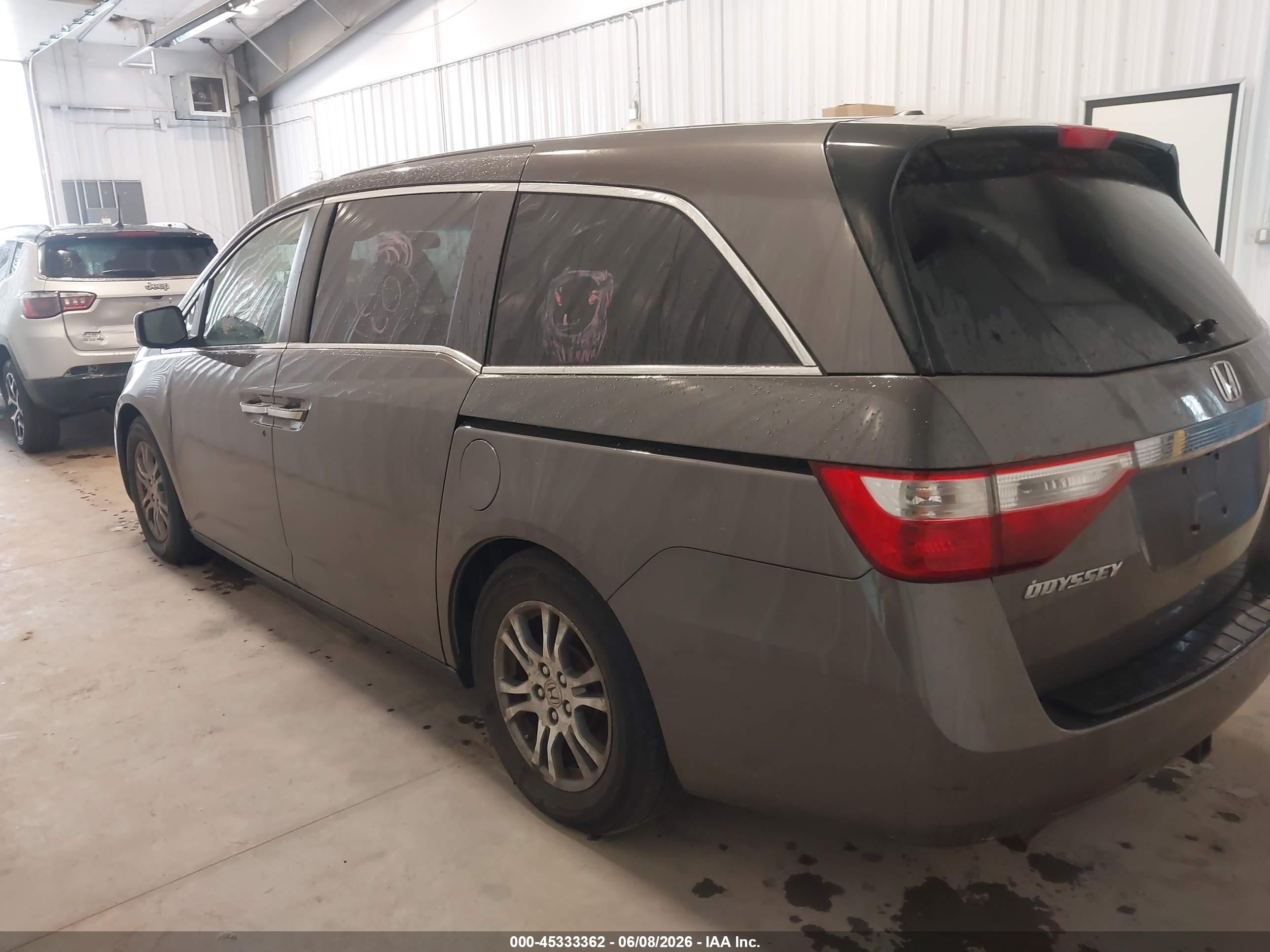 2011 Honda Odyssey Ex-l Серый vin: 5FNRL5H67BB060477