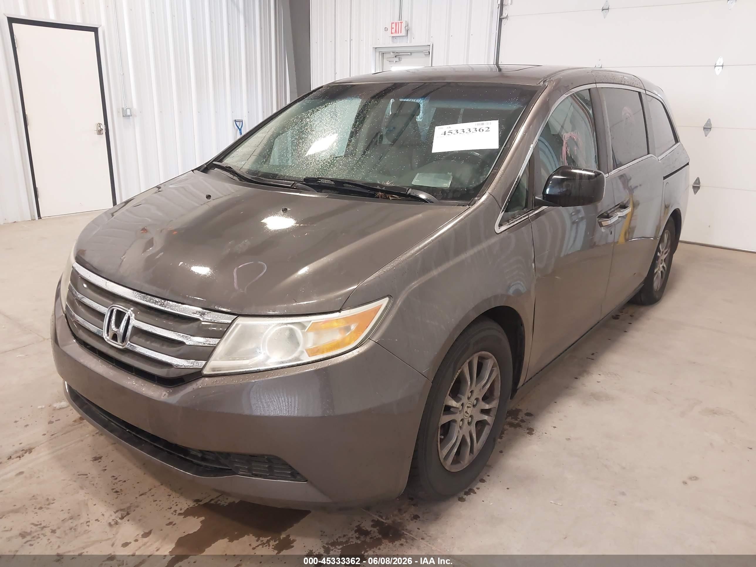 2011 Honda Odyssey Ex-l Серый vin: 5FNRL5H67BB060477