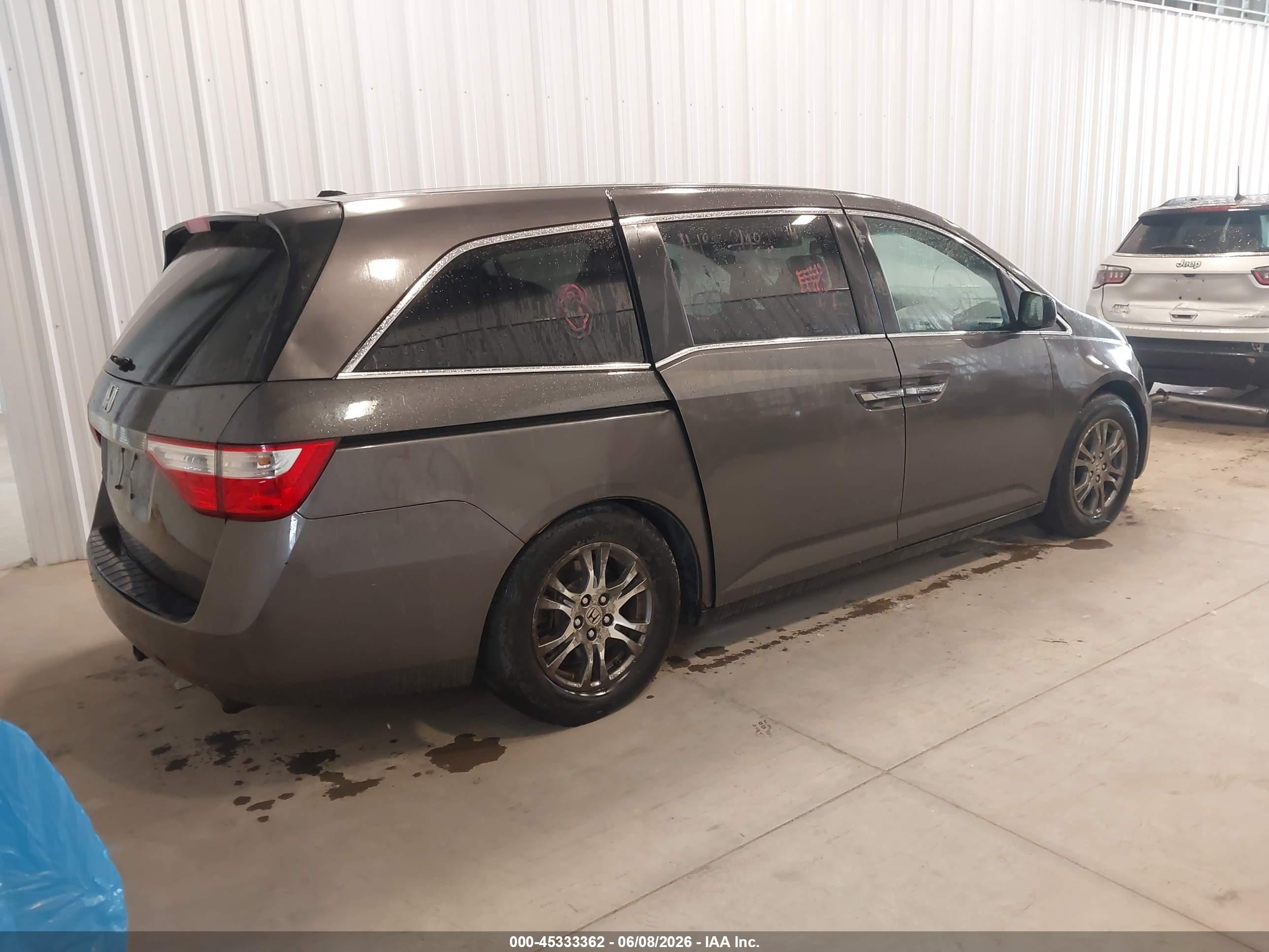 2011 Honda Odyssey Ex-l Серый vin: 5FNRL5H67BB060477