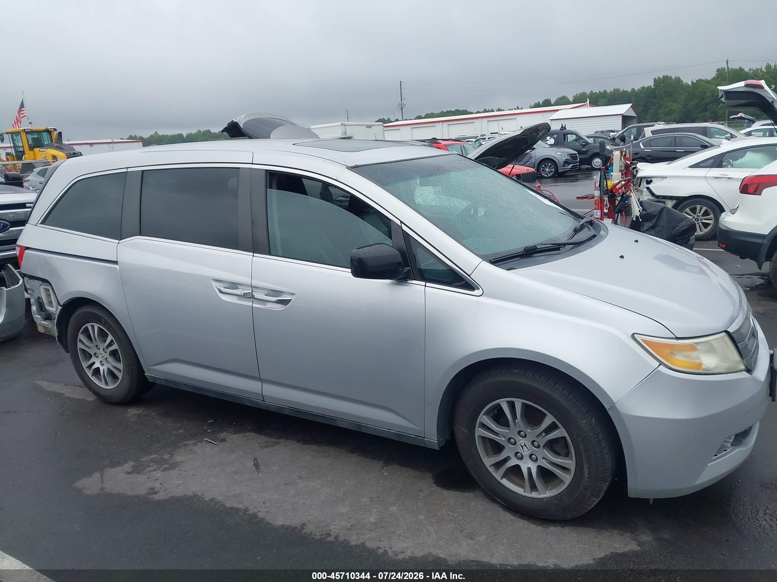 2011 Honda Odyssey Ex-l Серебряный vin: 5FNRL5H67BB071110