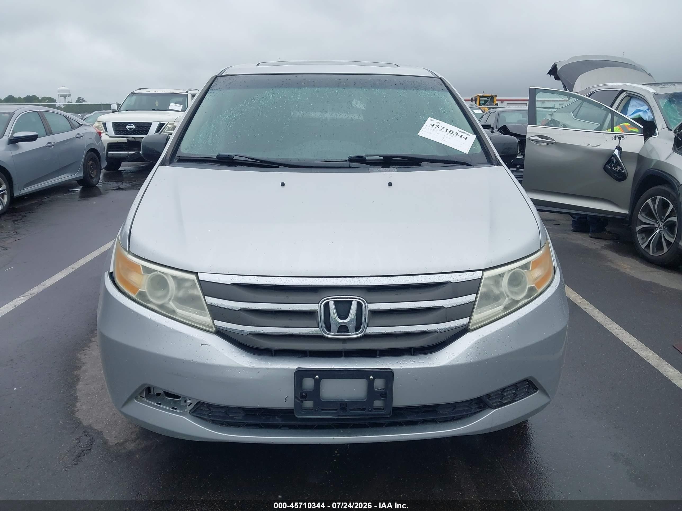 2011 Honda Odyssey Ex-l Серебряный vin: 5FNRL5H67BB071110