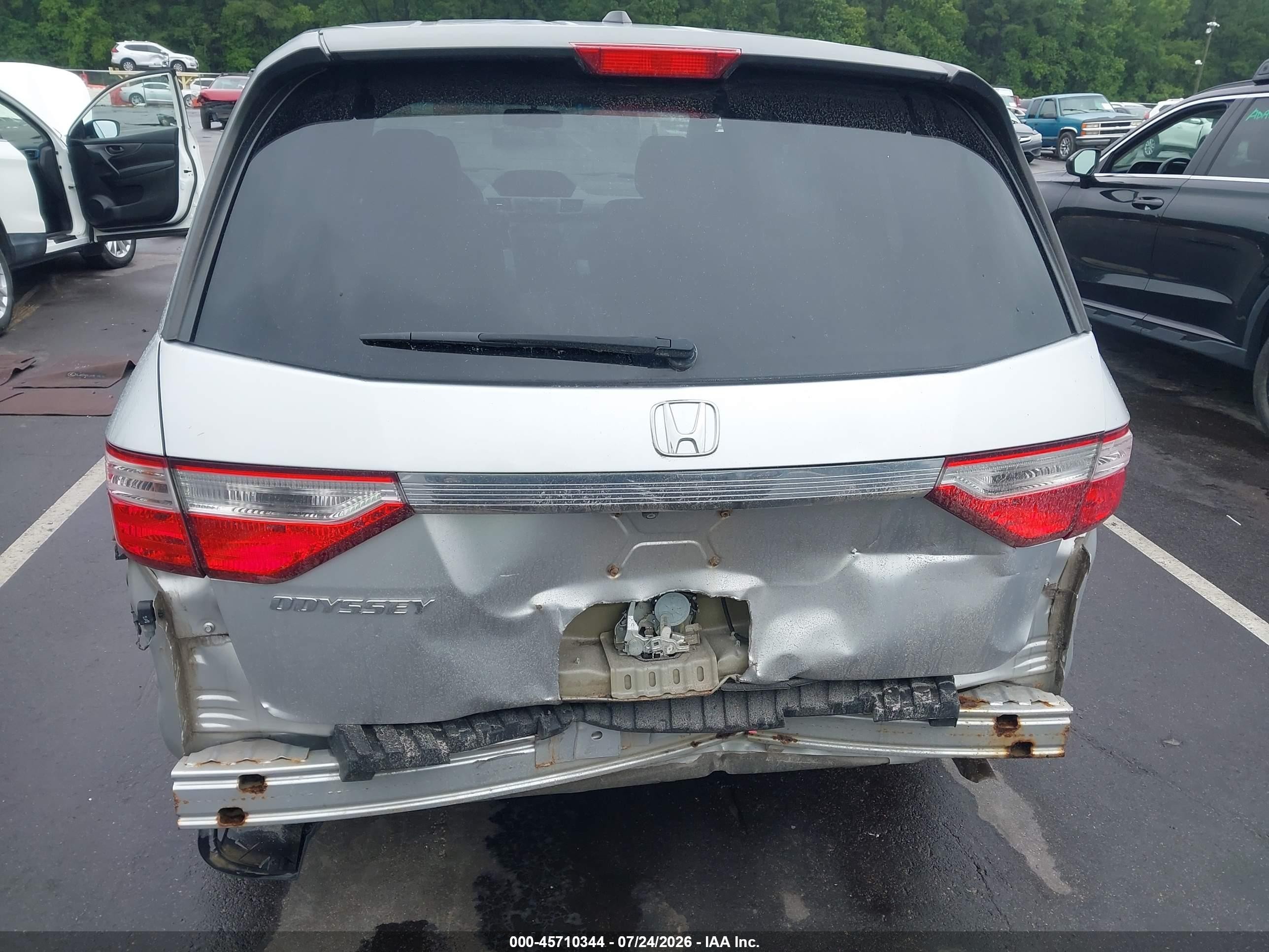 2011 Honda Odyssey Ex-l Серебряный vin: 5FNRL5H67BB071110