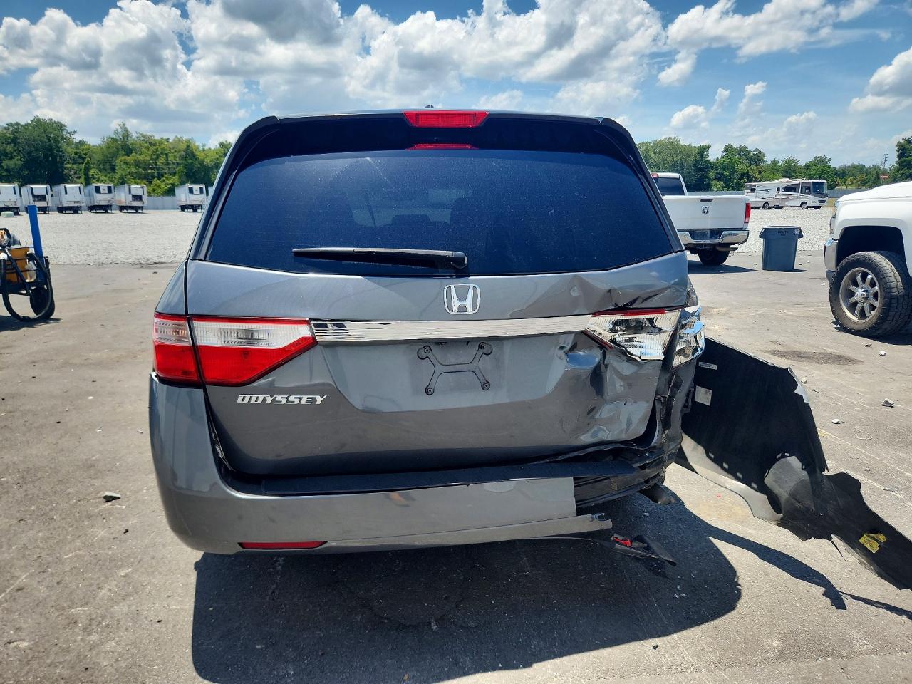 2011 Honda Odyssey Exl Gray vin: 5FNRL5H67BB073911