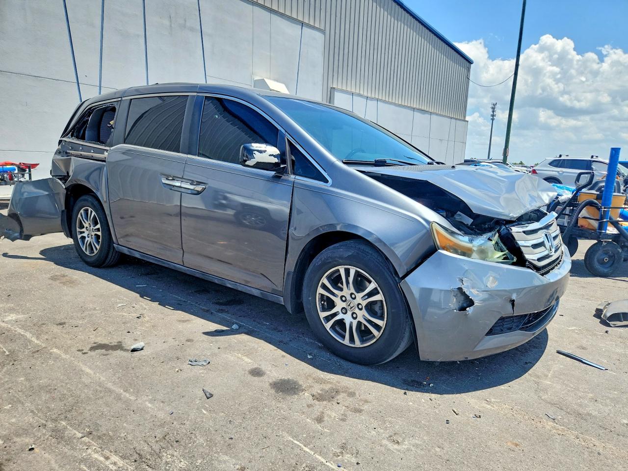 2011 Honda Odyssey Exl Gray vin: 5FNRL5H67BB073911