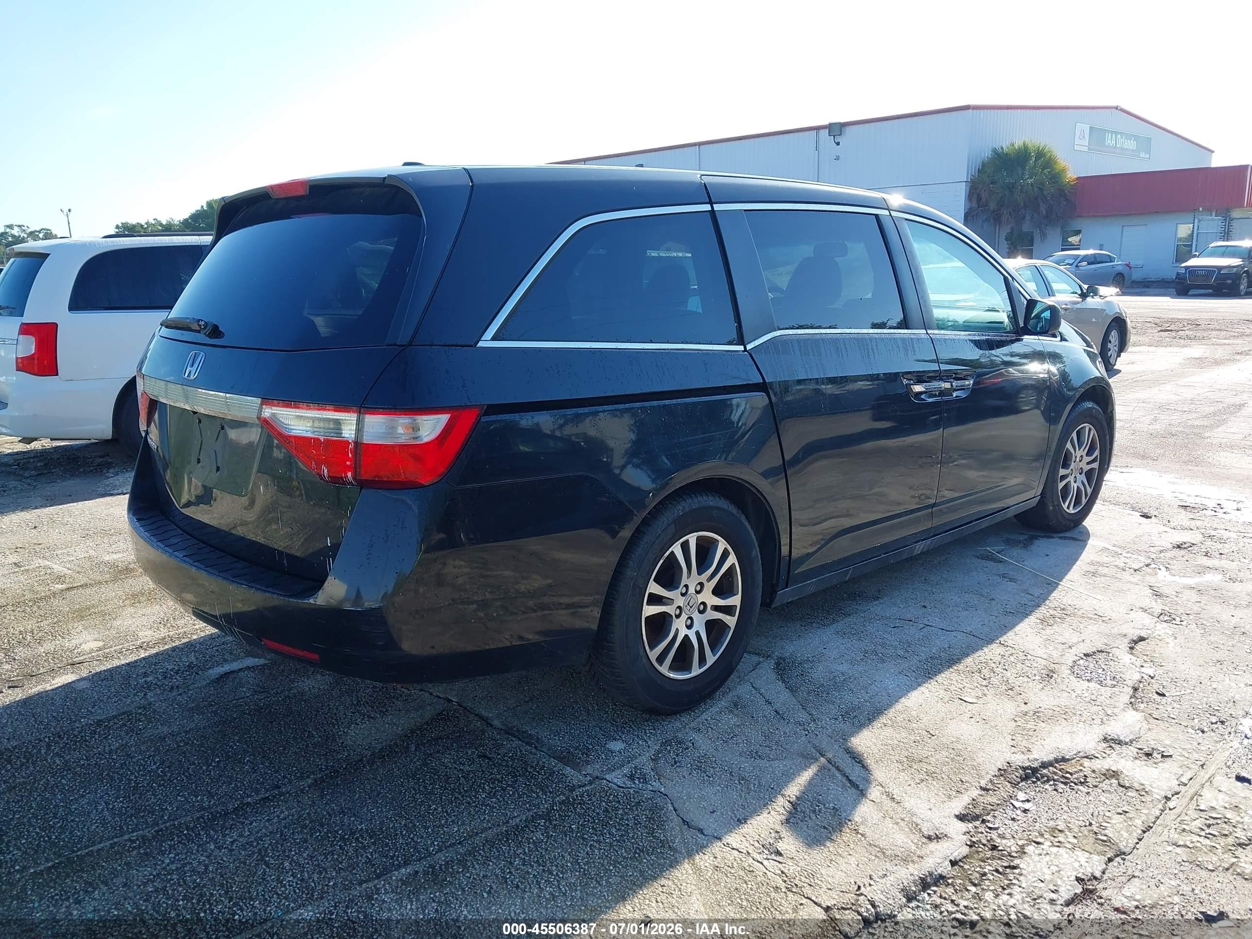 2011 Honda Odyssey Ex-l Black vin: 5FNRL5H67BB084147