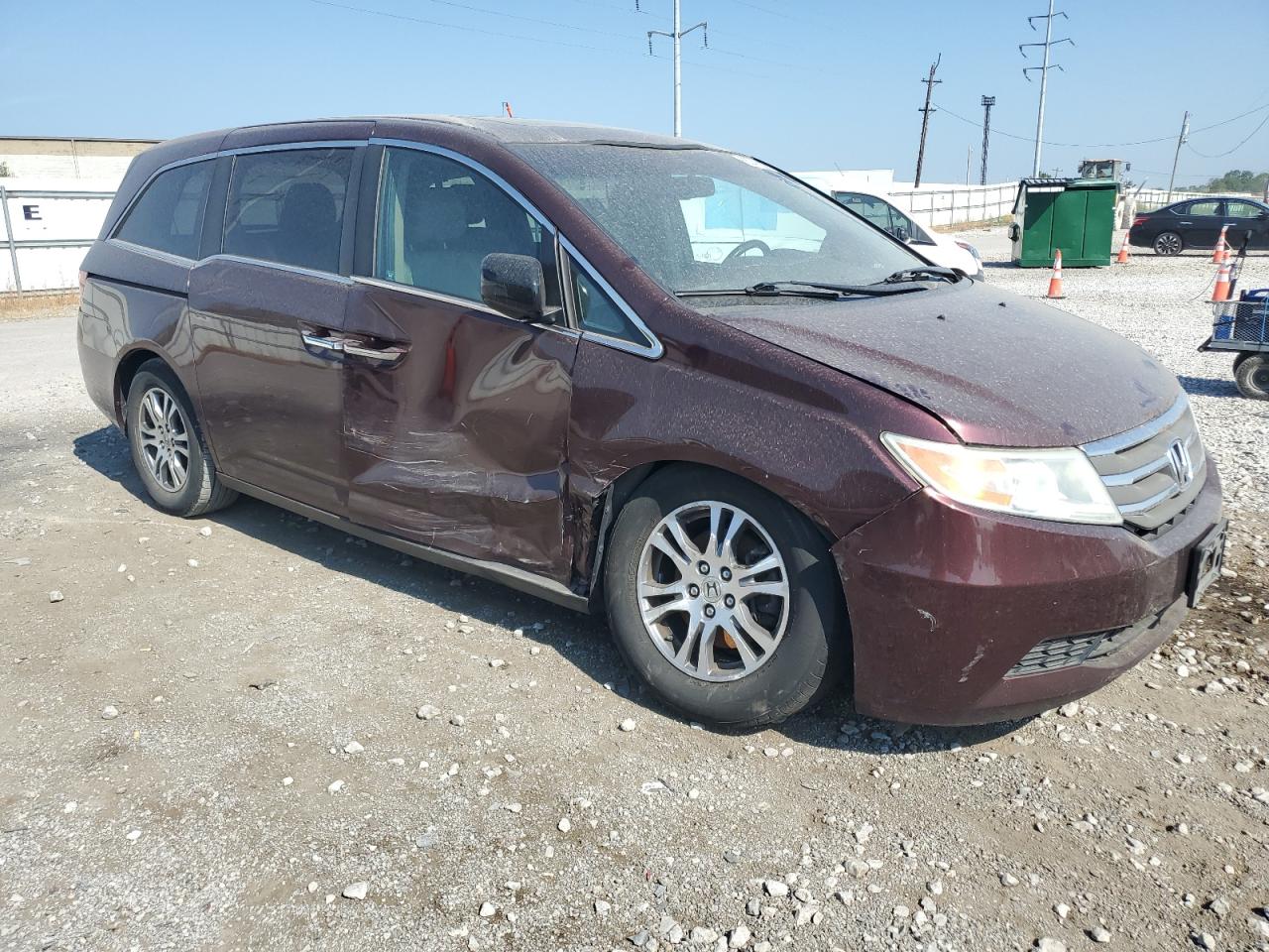 2011 Honda Odyssey Exl Коричневый vin: 5FNRL5H67BB088117
