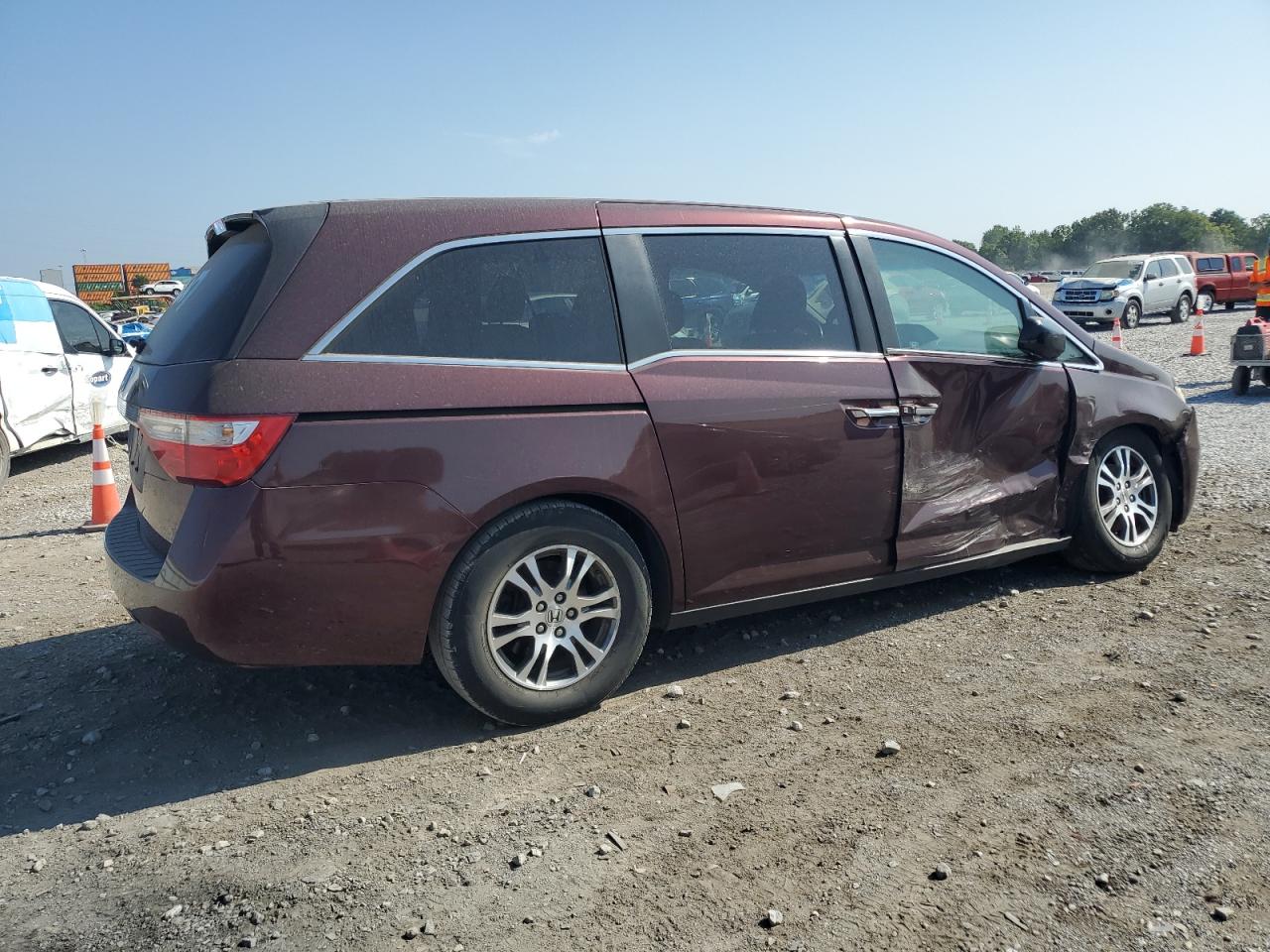 2011 Honda Odyssey Exl Коричневый vin: 5FNRL5H67BB088117