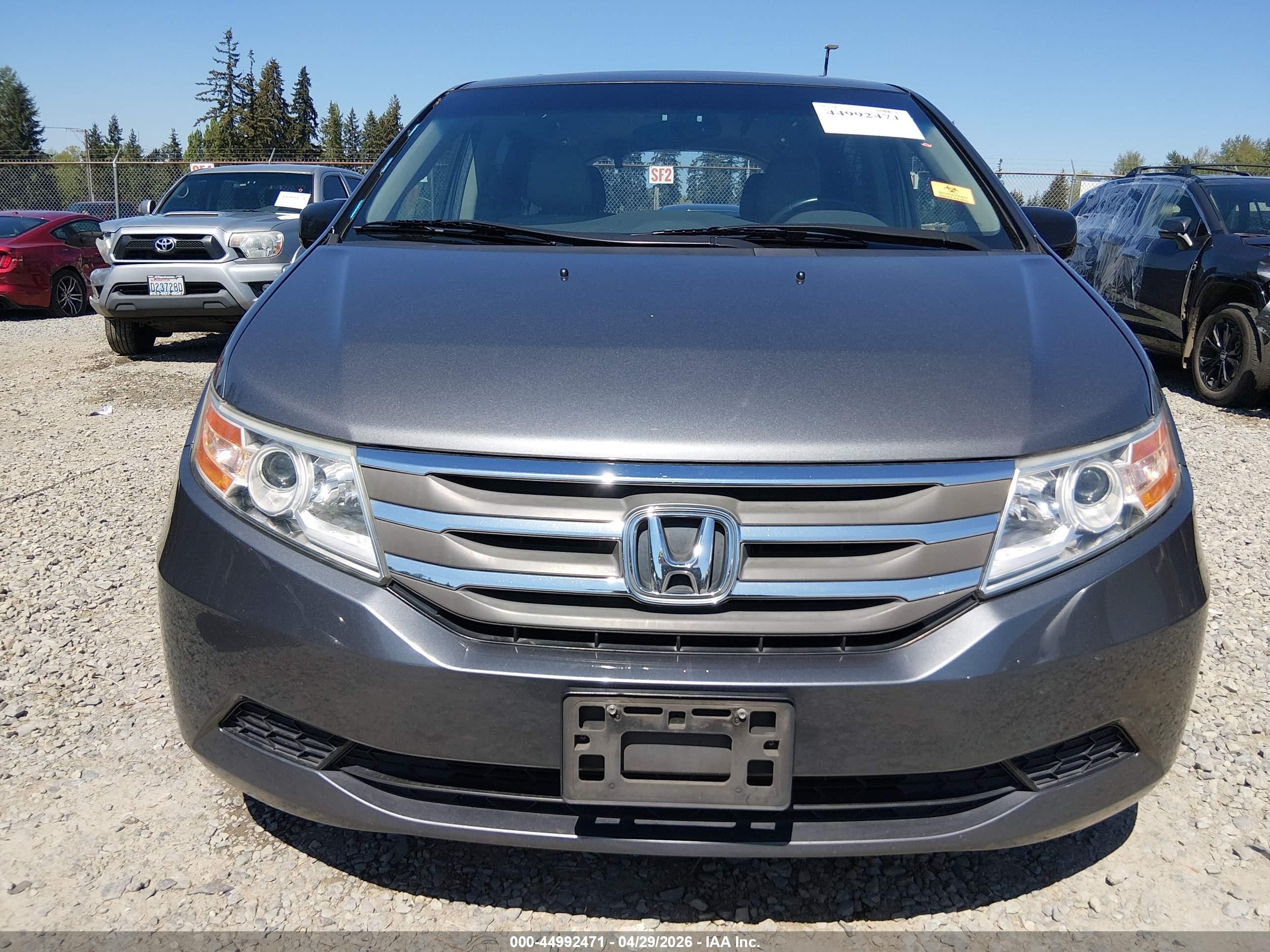 2011 Honda Odyssey Ex-l Gray vin: 5FNRL5H67BB092748